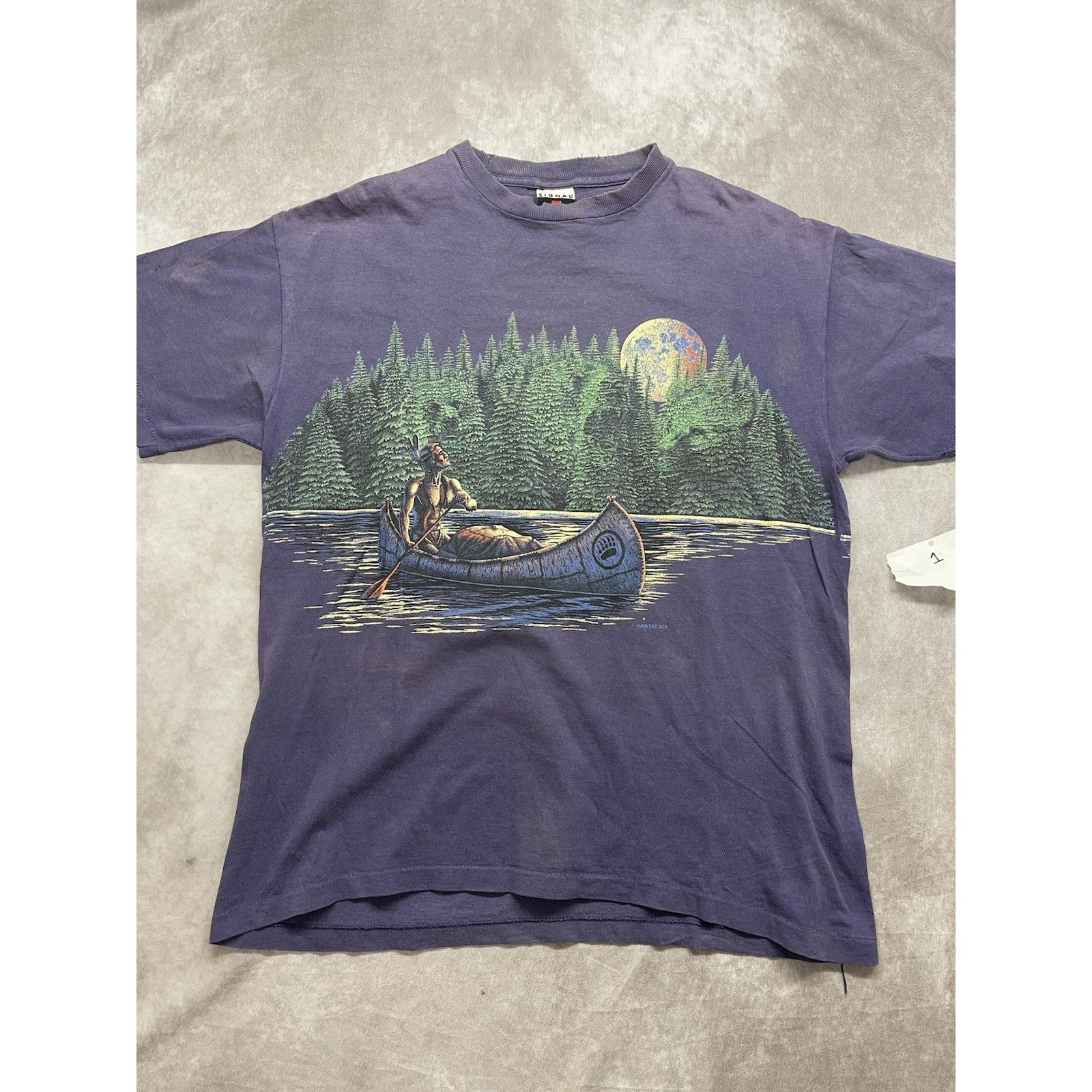 Other Vtg 90s Signal Sports Native American Canoe Chief Full Moon Size US L / EU 52-54 / 3 - 1 Thumbnail