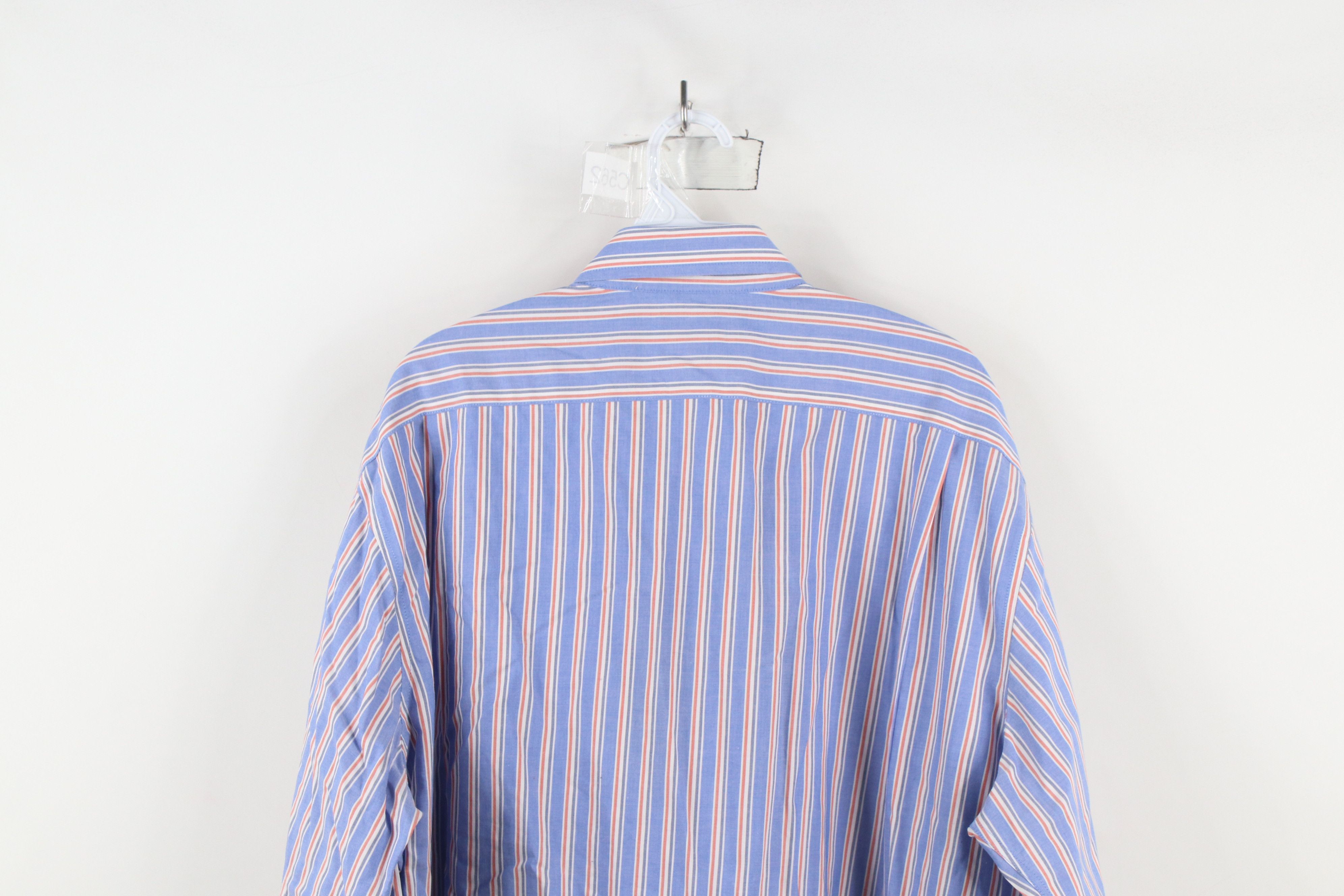 L.L. Bean × Vintage Vintage LL Bean Wrinkle Resistant Striped Button Down Shirt Size US XL / EU 56 / 4 - 8 Thumbnail
