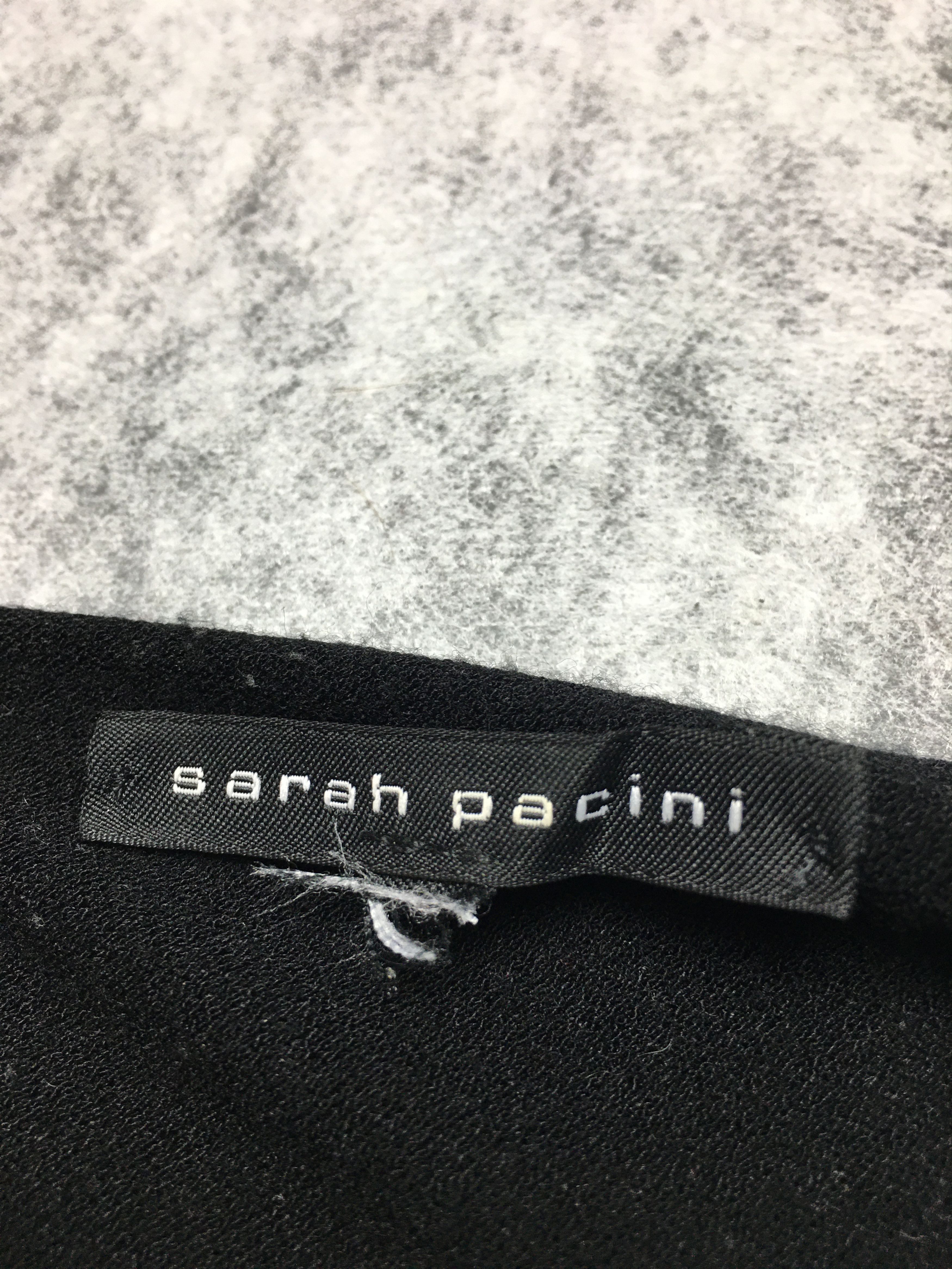 Sarah Pacini Sarah Pacini Wool Blend Black Long Tunic Size ONE SIZE - 6 Thumbnail