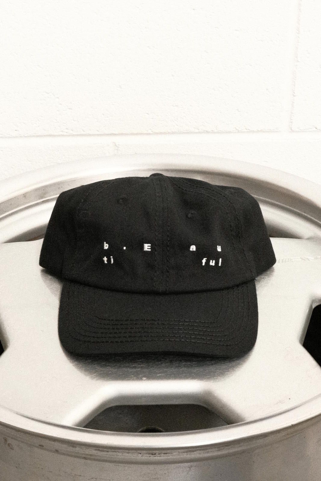 Butter Goods Butter Black Baseball Cap with Embroidered Floral Detail Size ONE SIZE - 1 Thumbnail