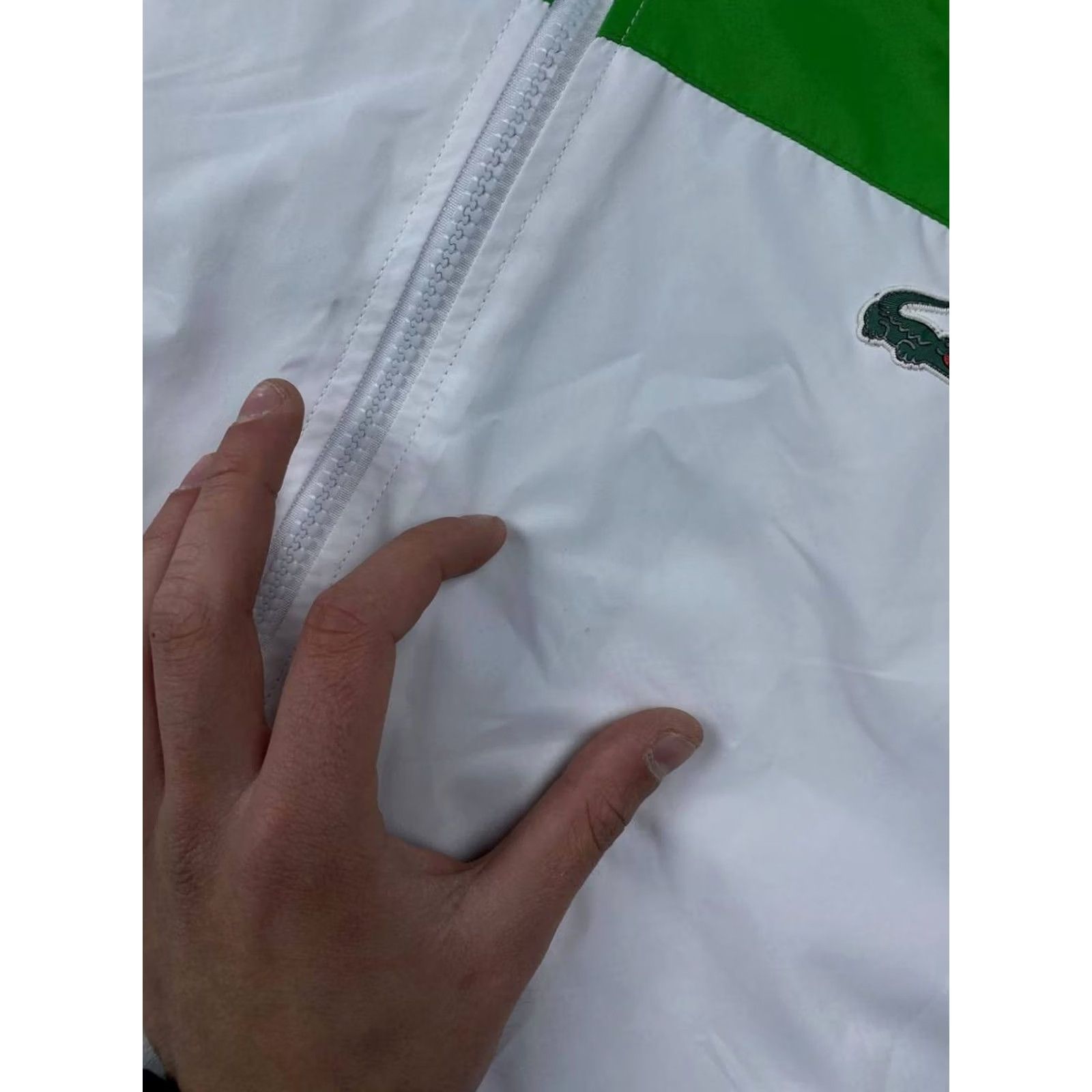 Lacoste Lacoste Sport Jacket Windbreaker Men XL White Zip Casual Size US XL / EU 56 / 4 - 3 Thumbnail