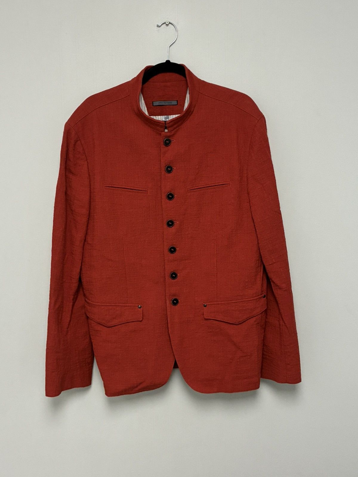 John Varvatos Multibutton scarlet jacket EU 56 USA 46 Size US XL / EU 56 / 4 - 7 Thumbnail