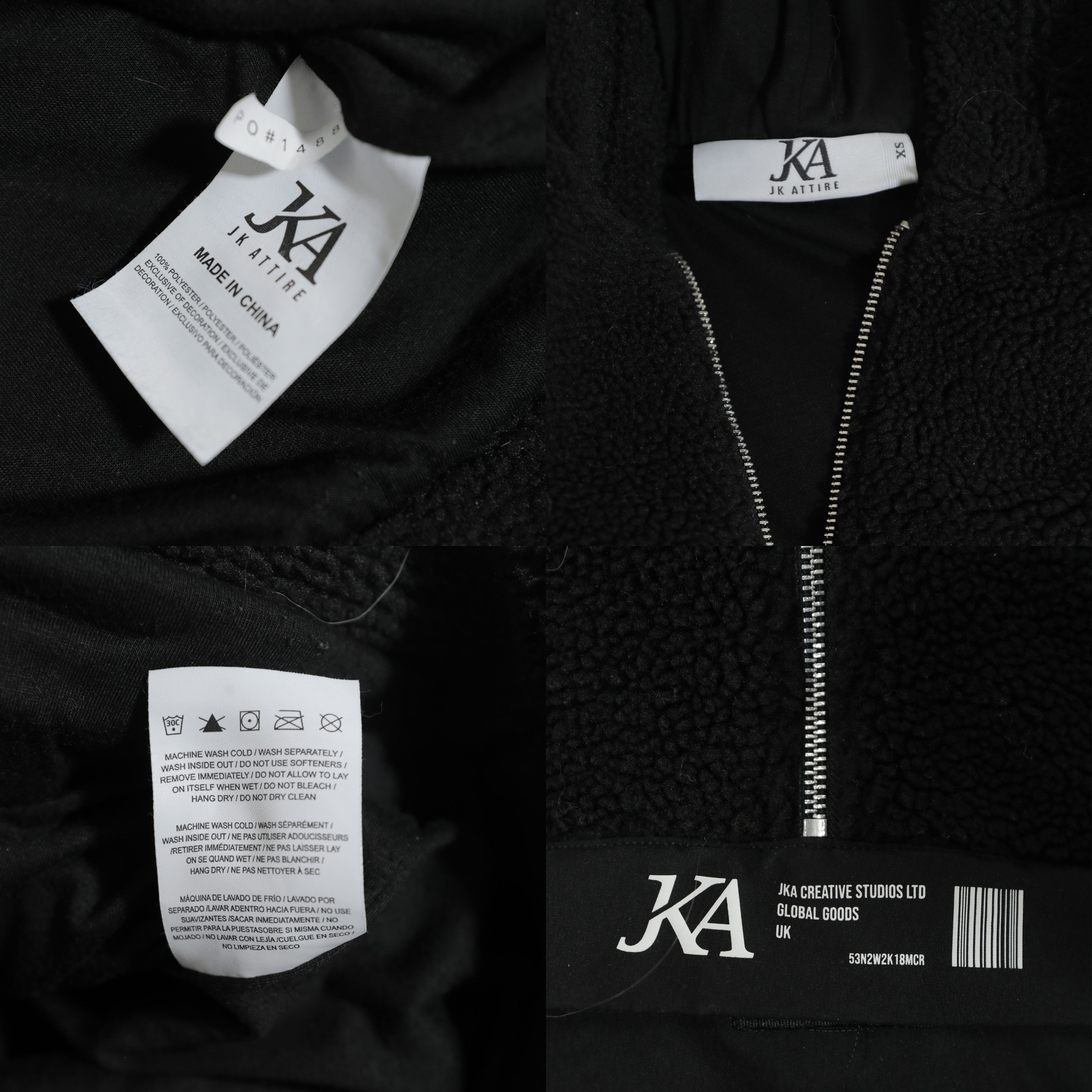 Other JK Attire Dystopia Relaxed Boxy Fit Teddy Fleece Hoodie (XS) Size US XS / EU 42 / 0 - 12 Thumbnail