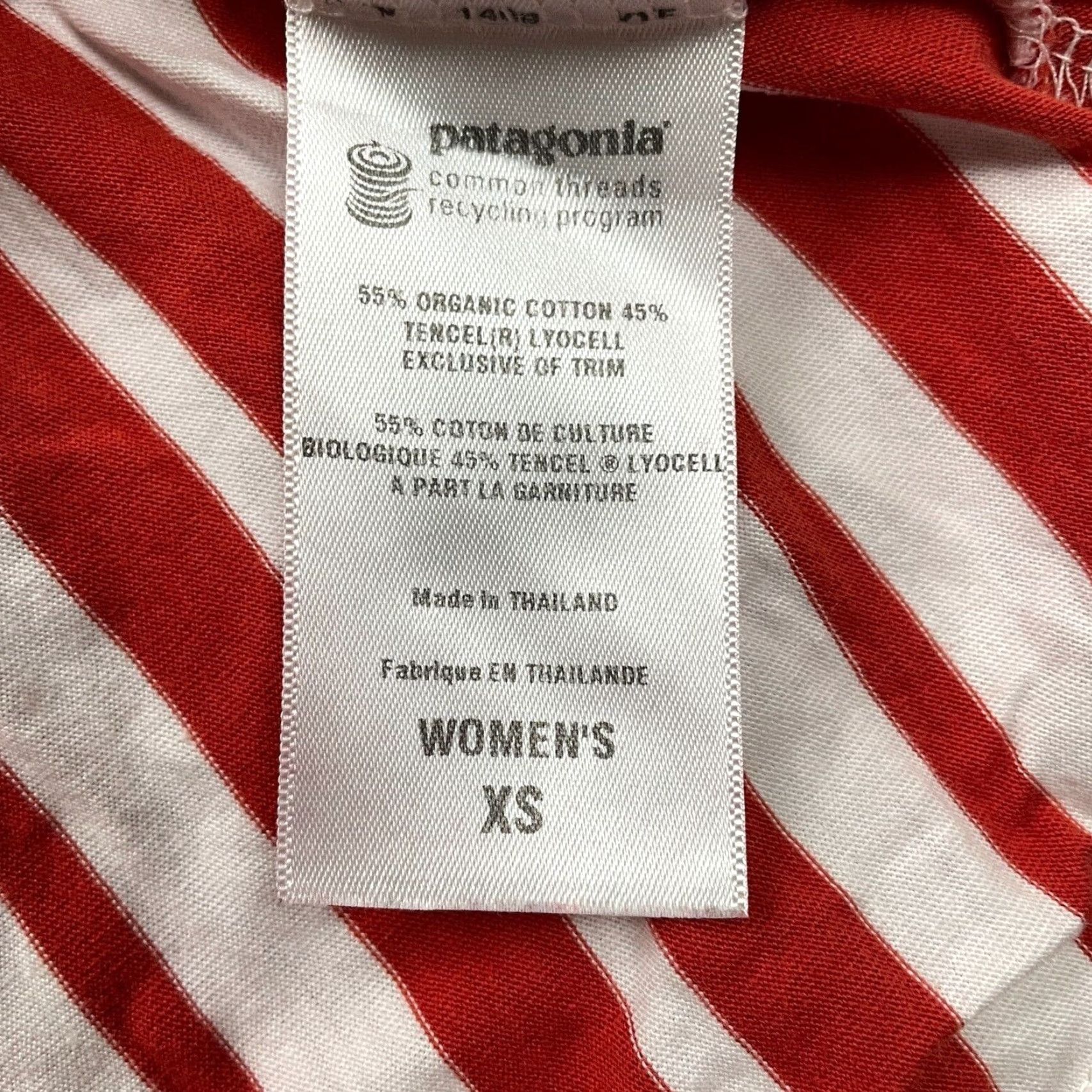 Patagonia Patagonia A-Line Maxi Dress Womens XS White Red Stripe Sleeveless Twisted Cotton Size XS / US 0-2 / IT 36-38 - 3 Thumbnail