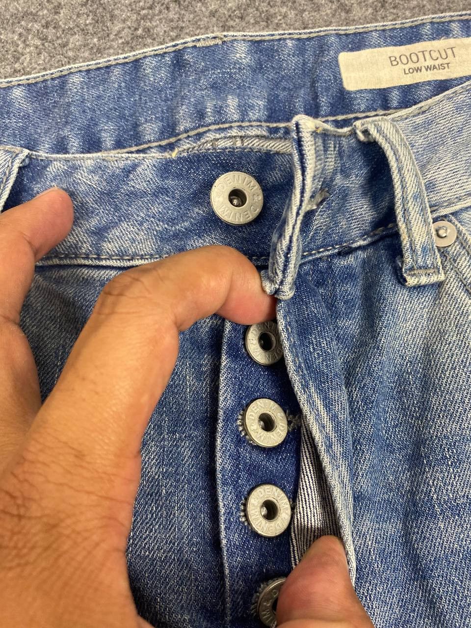 H&M & denim by h&m bootcut flare low waist denim nice design Size US 35 - 10 Thumbnail