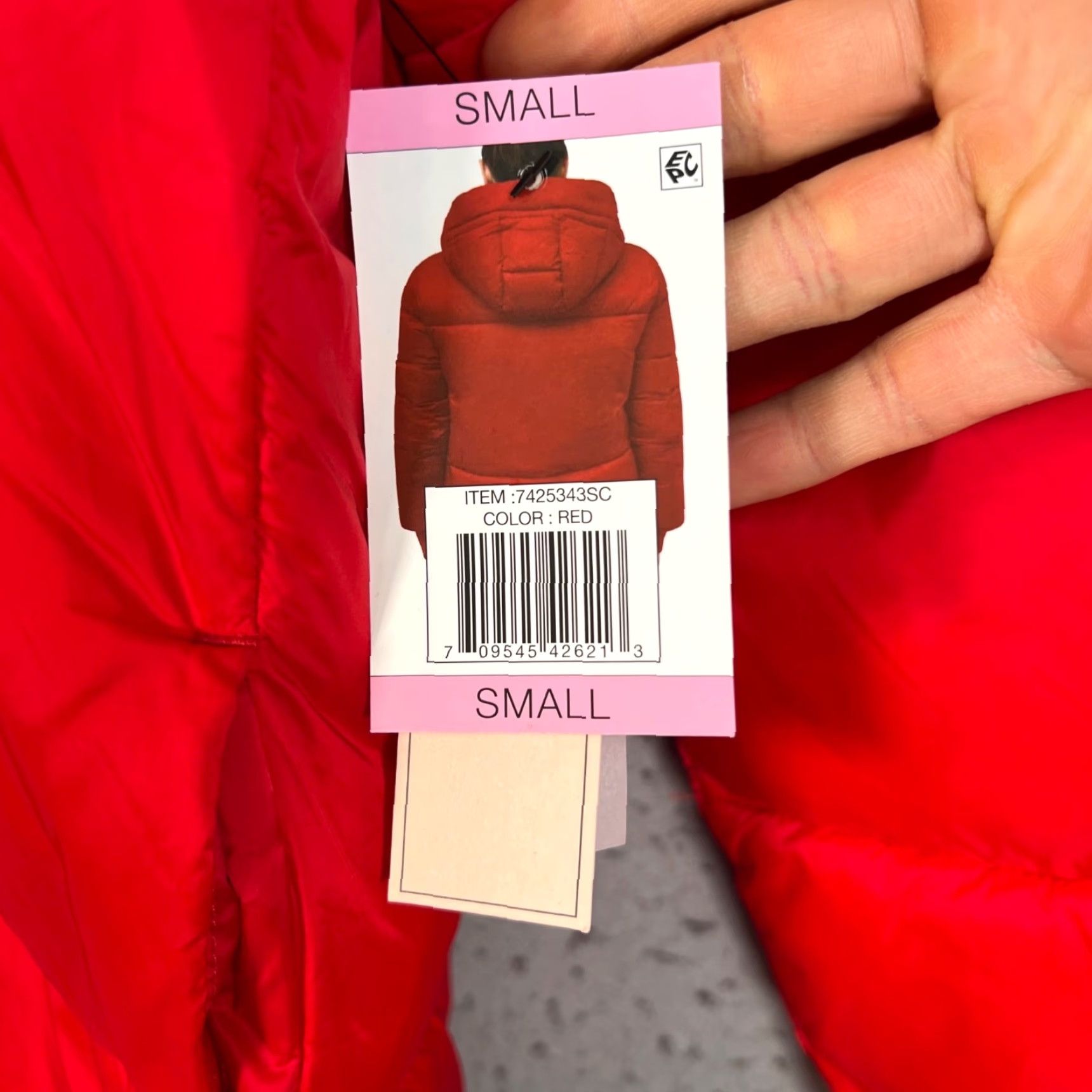 BCBGeneration BCBGGeneration Womens Jacket Puffer Hooded Red Small Winter Coat New! Size S / US 4 / IT 40 - 7 Thumbnail