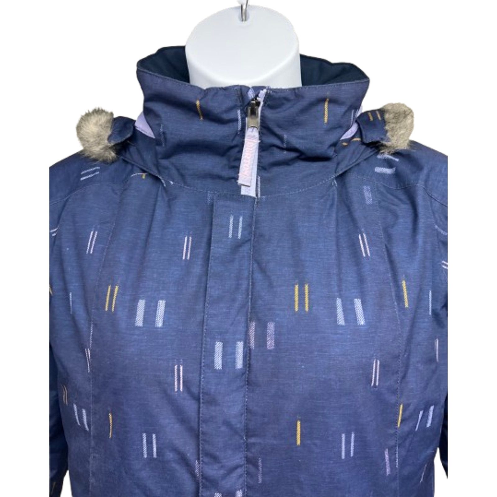 Burton Burton Elodie Blue Ski Snowboard Zip Faux Fur Hood Jacket M Size M / US 6-8 / IT 42-44 - 7 Thumbnail