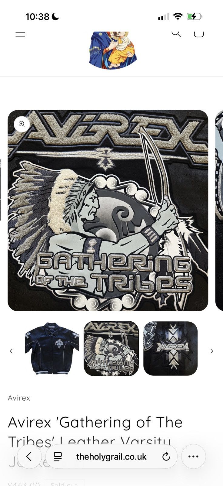 Avirex Avirex 'Gathering of The Tribes' Leather Varsity Jacket - XL Size US XL / EU 56 / 4 - 7 Thumbnail