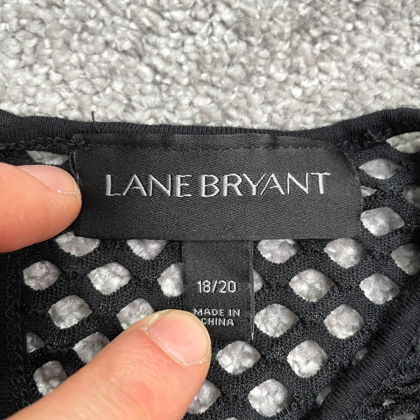 Vintage Lane Bryant Women's Sweater 18/20 Black Plus Size Knit Cold Shoulder Pullover Long Sleeve Solid Size XXL / US 16-18 / IT 52-54 - 7 Thumbnail