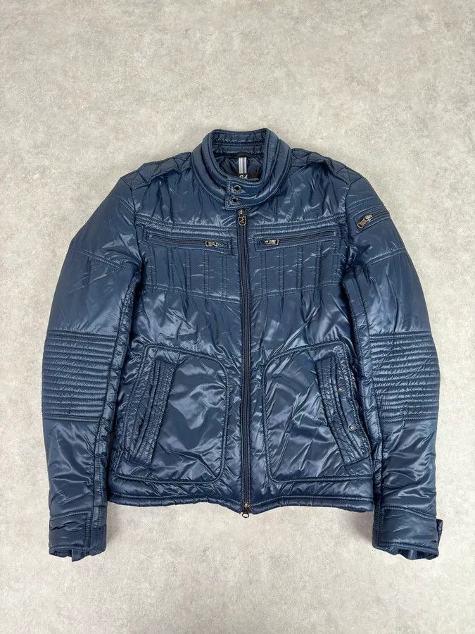 Daniele Alessandrini 2010s Daniele Alessandrini Navy Puffer Bomber Nylon Quilted Jacket Size US M / EU 48-50 / 2 - 1 Thumbnail