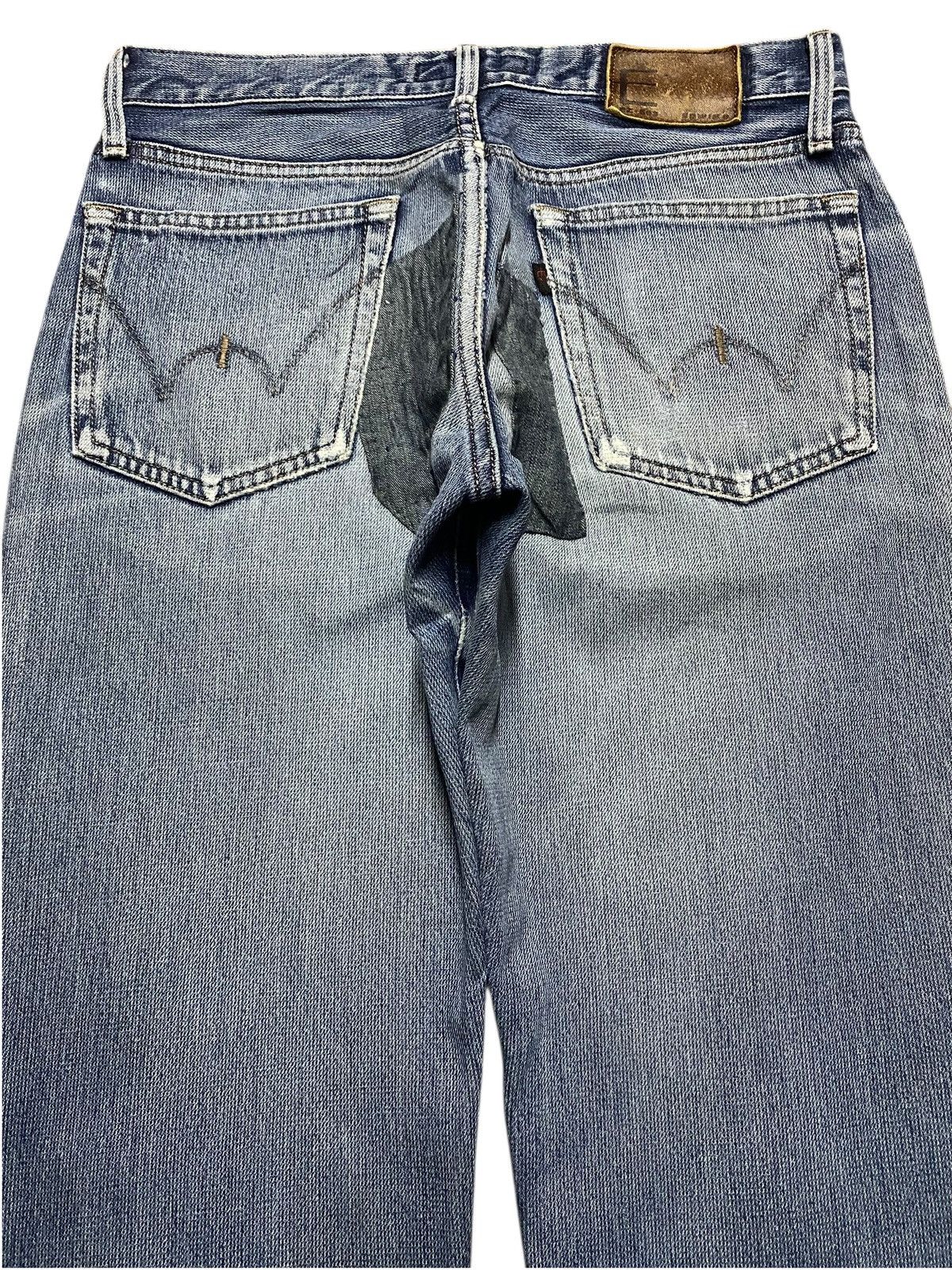 Edwin Vintage Japanese Brand E Funtion Edwin Tapered Leg Patched Size US 30 / EU 46 - 4 Thumbnail