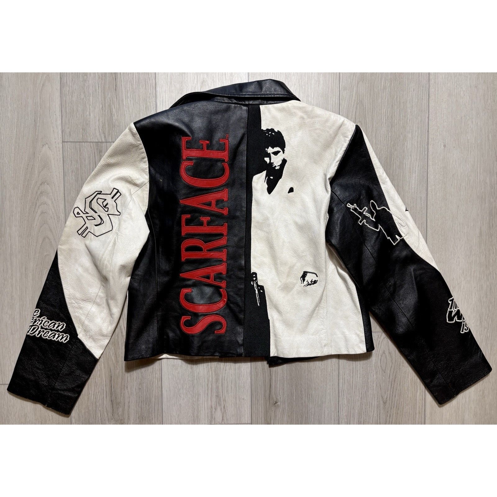 JH Design Scarface Licensed JH Design Leather Jacket Y2K Womens L Size L / US 10 / IT 46 - 2 Thumbnail
