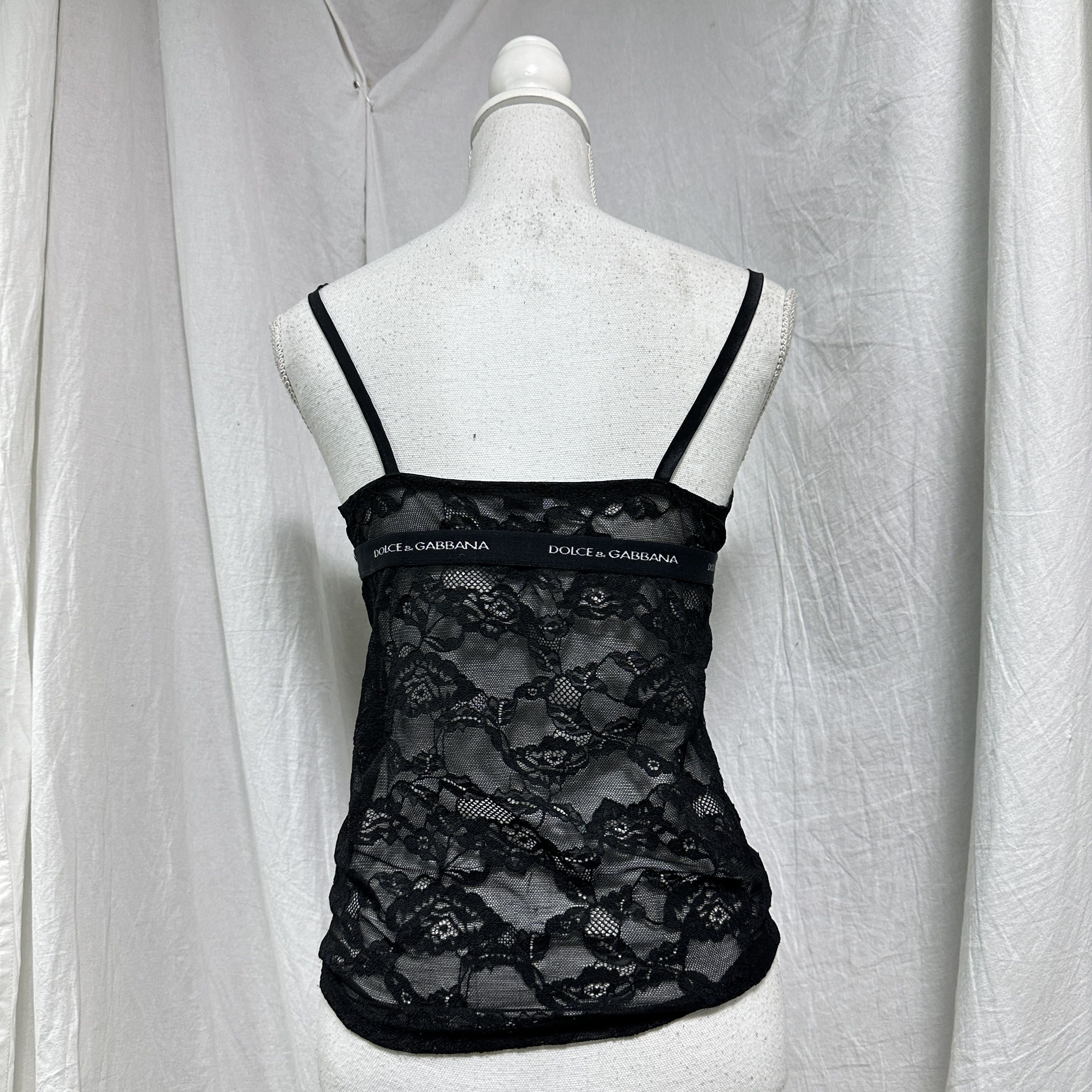Dolce & Gabbana Vintage Avant Garde Lace Dolce & Gabbana Top 00s Size L / US 10 / IT 46 - 3 Thumbnail
