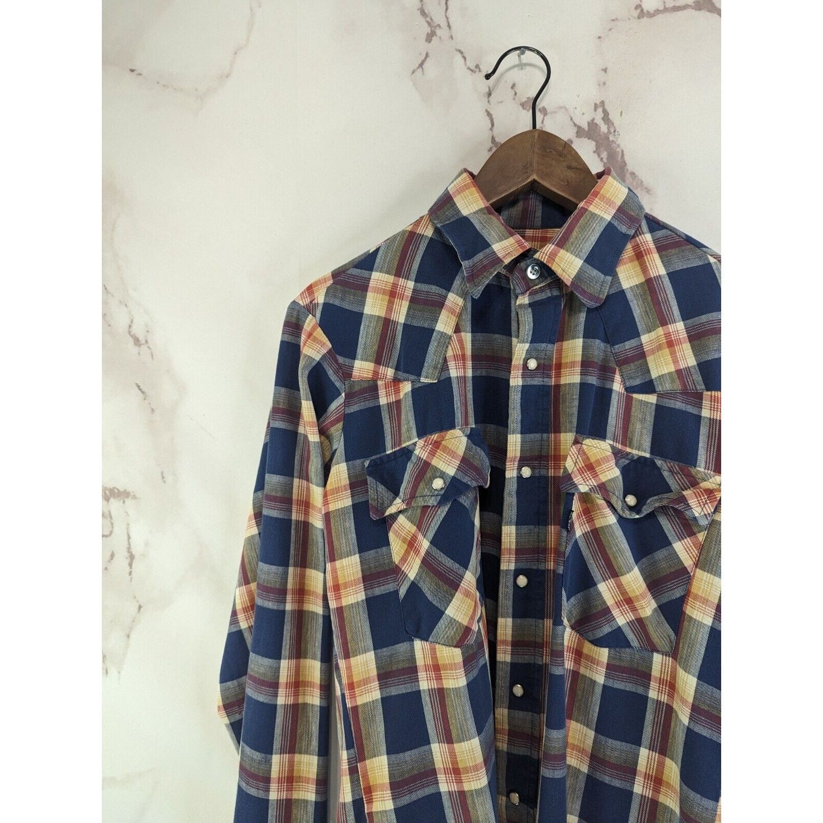 Levi's Vintage Levis Shirt Men Small Plaid Pearl Snap 80s Workwear Size US S / EU 44-46 / 1 - 2 Thumbnail
