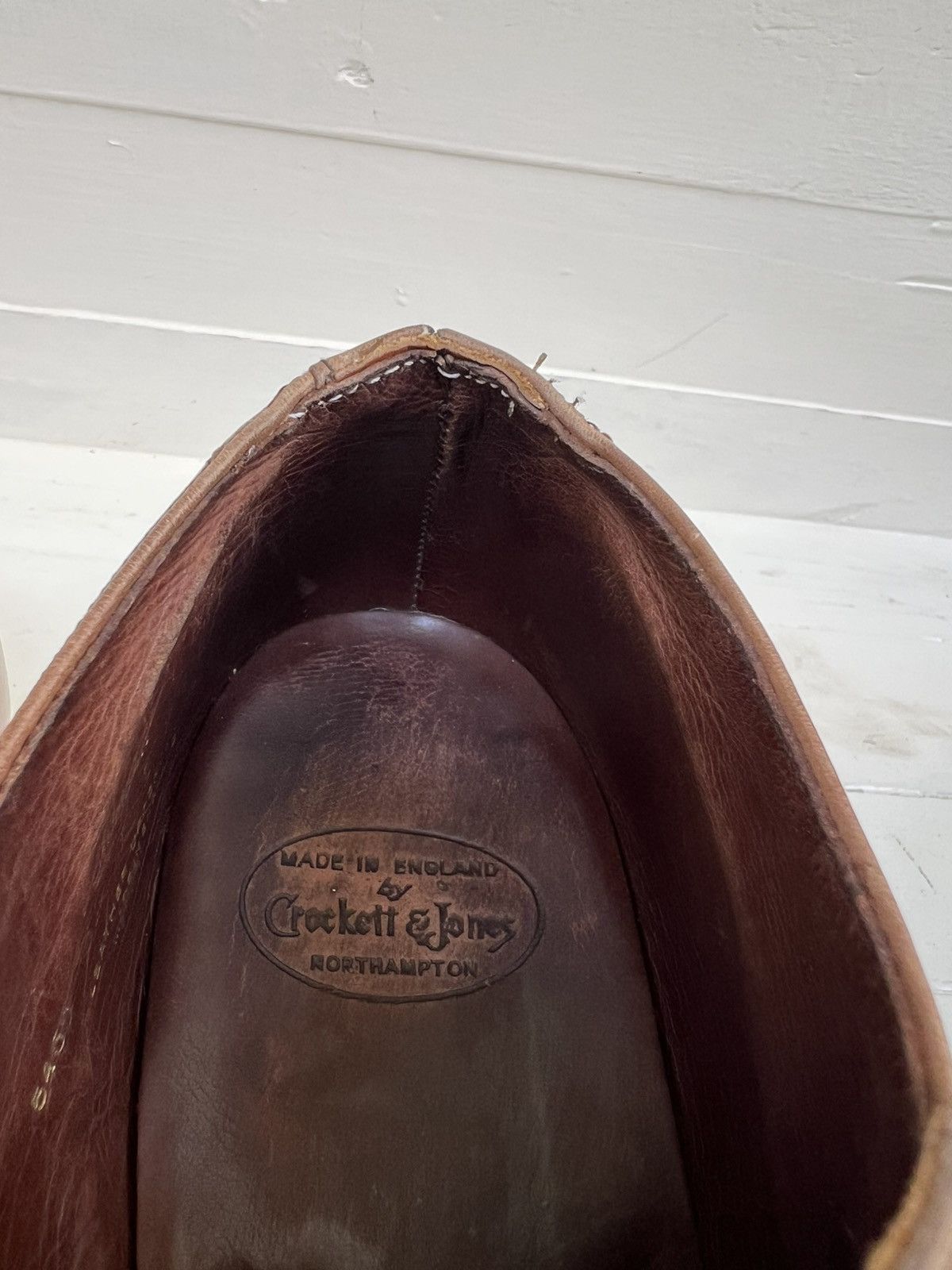 Crockett & Jones Crockett & Jones Portman Brown Leather Monk Strap Shoes Size US 8 / EU 41 - 14 Thumbnail