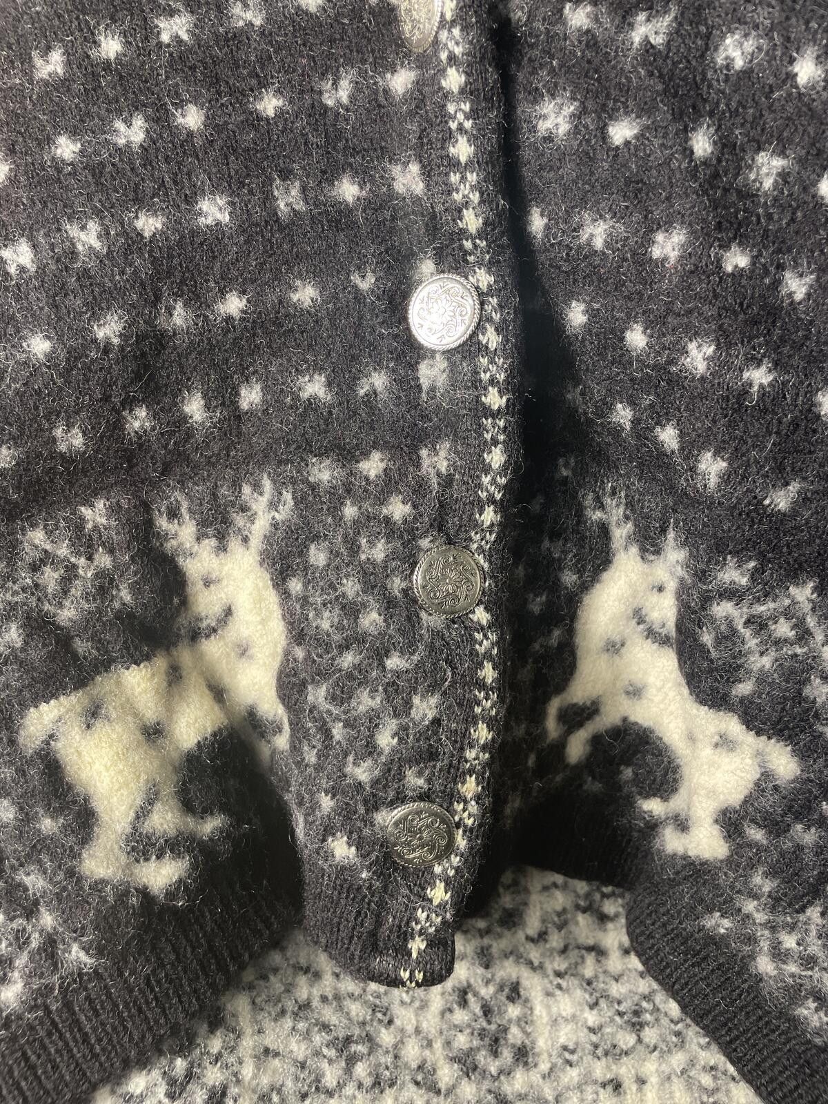 Pendleton Pendleton VTG Wool Sweater Cardigan Women's Medium Black Size M / US 6-8 / IT 42-44 - 3 Thumbnail