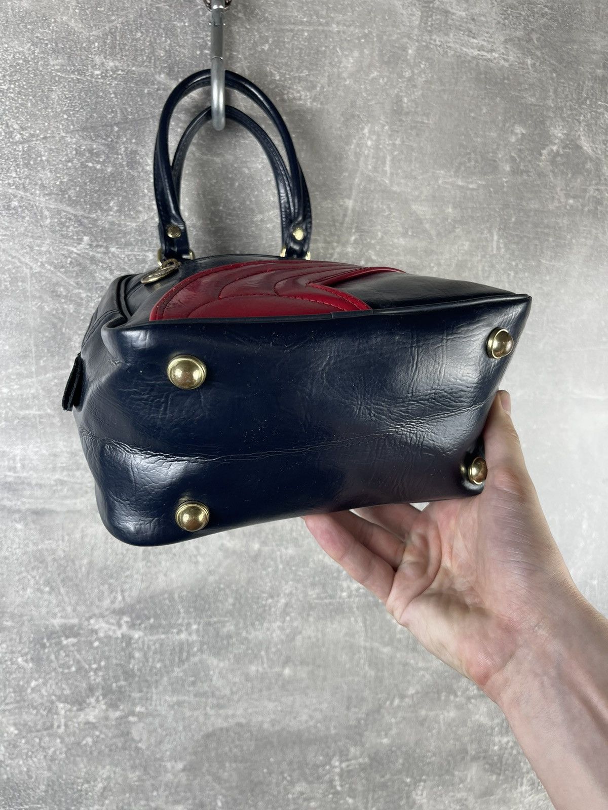 Puma Vintage Puma Mini Boston Bag Black Faux Leather Handbag Size ONE SIZE - 9 Thumbnail