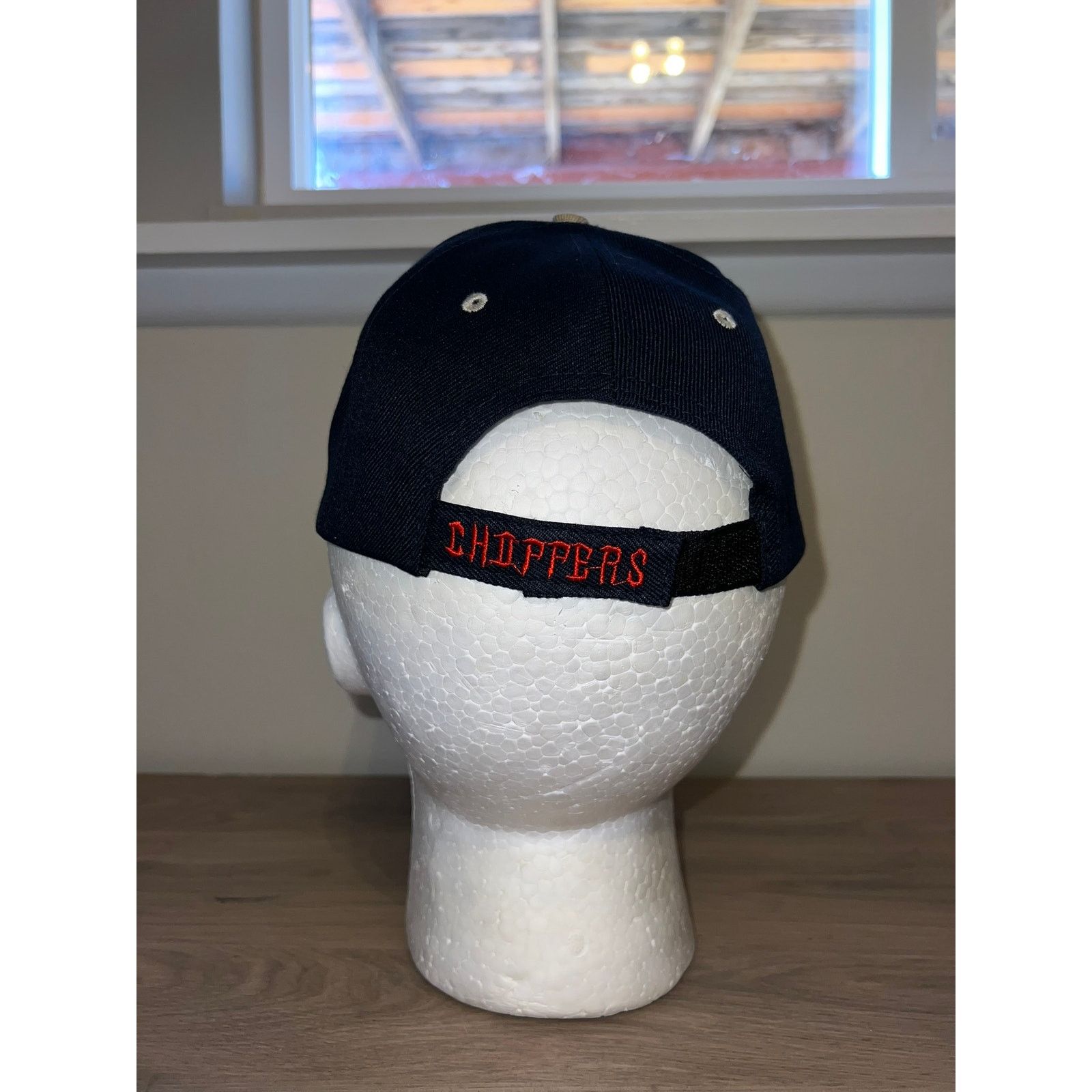 Vintage Y2K Choppers Motorcycle Flames Orange Hat Headwear 2000s OS Size ONE SIZE - 5 Thumbnail
