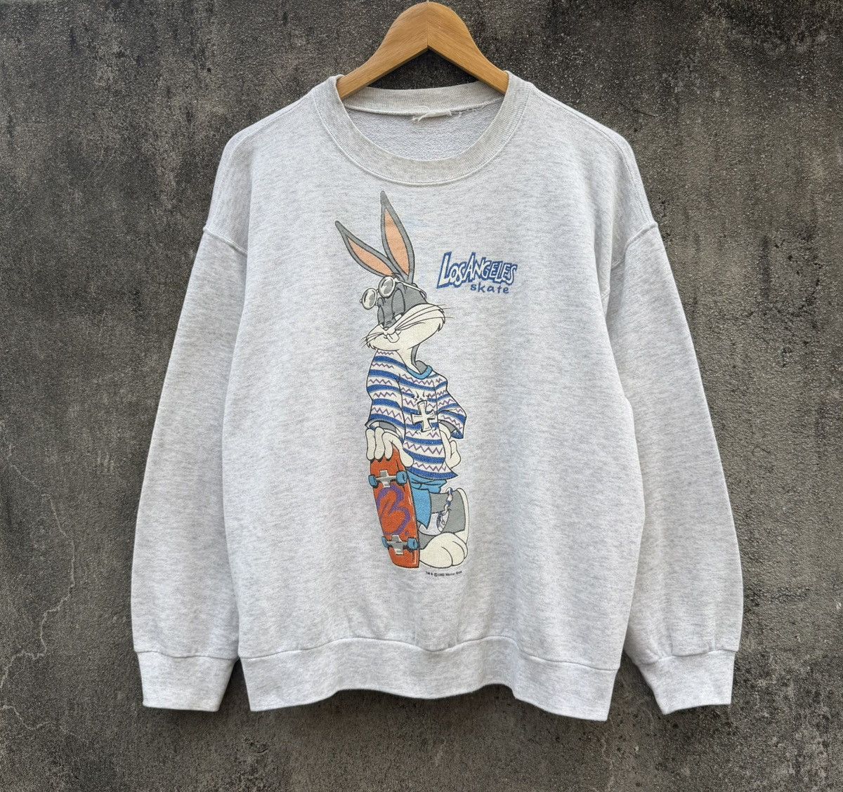 Vintage Vintage 90s Bugs Bunny Los Angeles Skate Crewneck Size US M / EU 48-50 / 2 - 1 Thumbnail