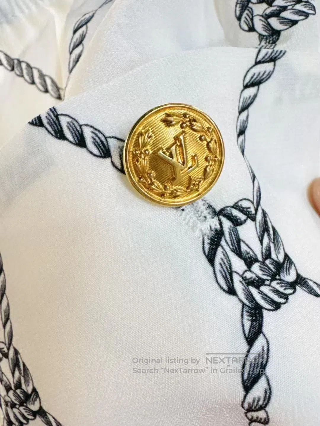Louis Vuitton Louis Vuitton SS23 Silk Diamond Print Shorts. Size 35" - 3 Thumbnail
