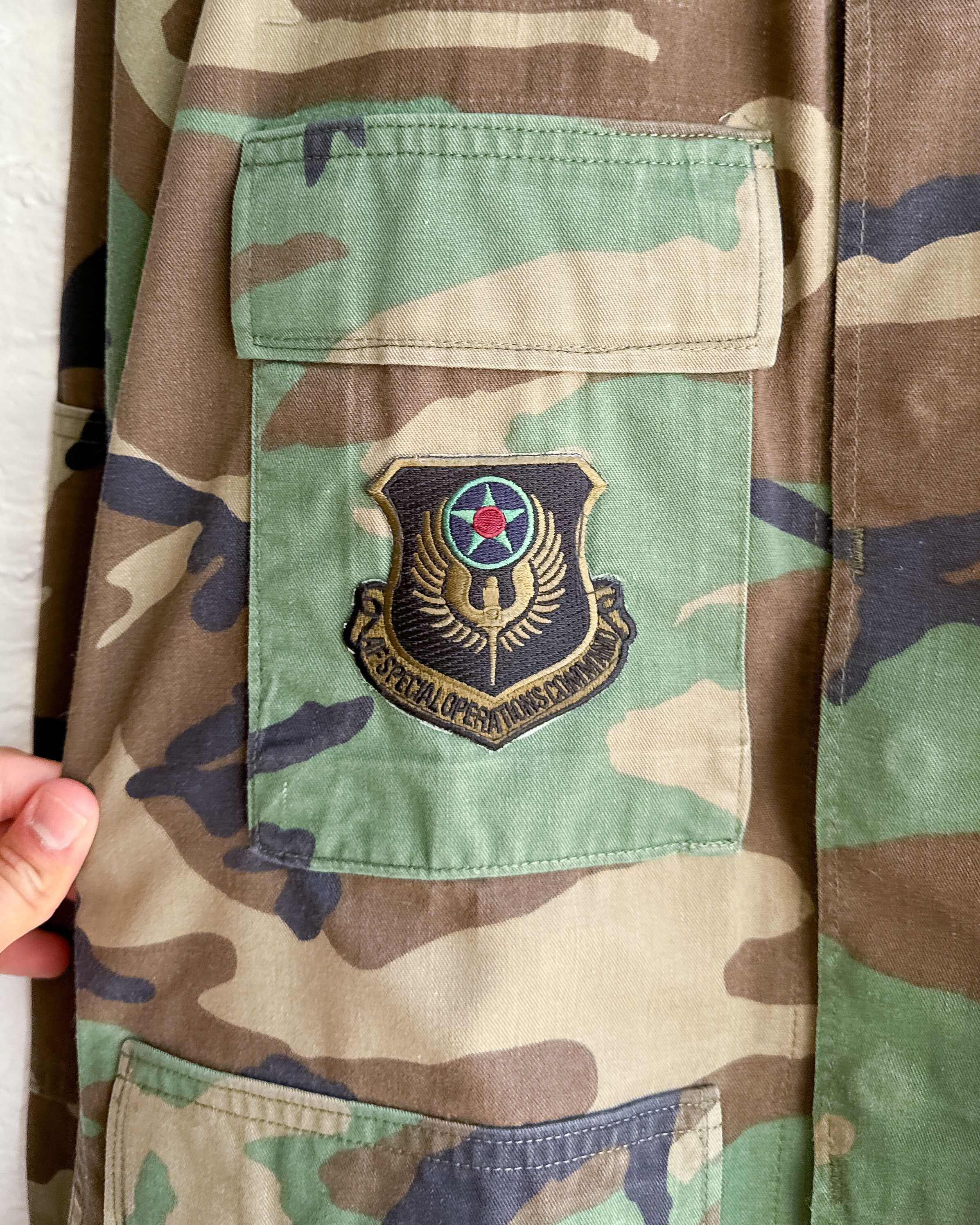 Vintage Vintage US Air Force Specialist Field Jacket Woodland Camo Size US S / EU 44-46 / 1 - 2 Thumbnail
