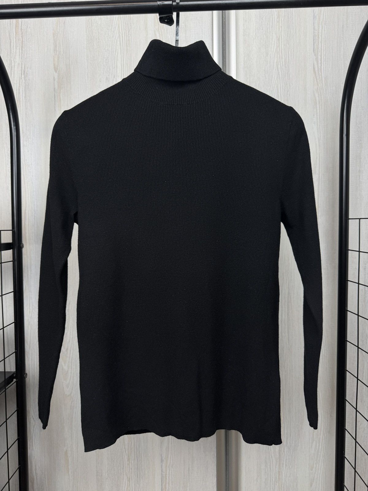 Polo Ralph Lauren Polo Ralph Lauren black wool stretch turtleneck sweater Size M / US 6-8 / IT 42-44 - 2 Thumbnail