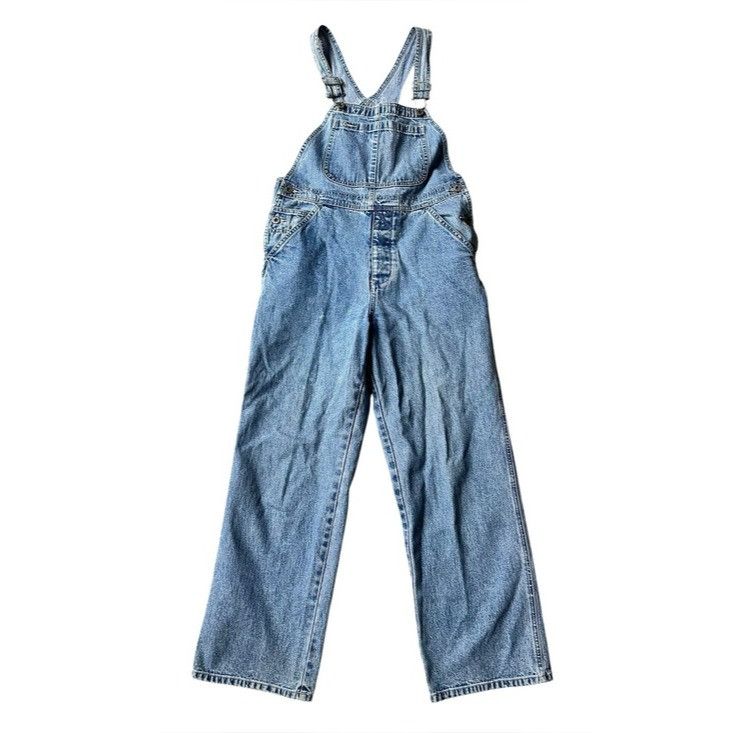 Gap Vintage Y2K Year 2000 GAP Light Blue Denim Overalls Size 27" / US 4 / IT 40 - 2 Thumbnail