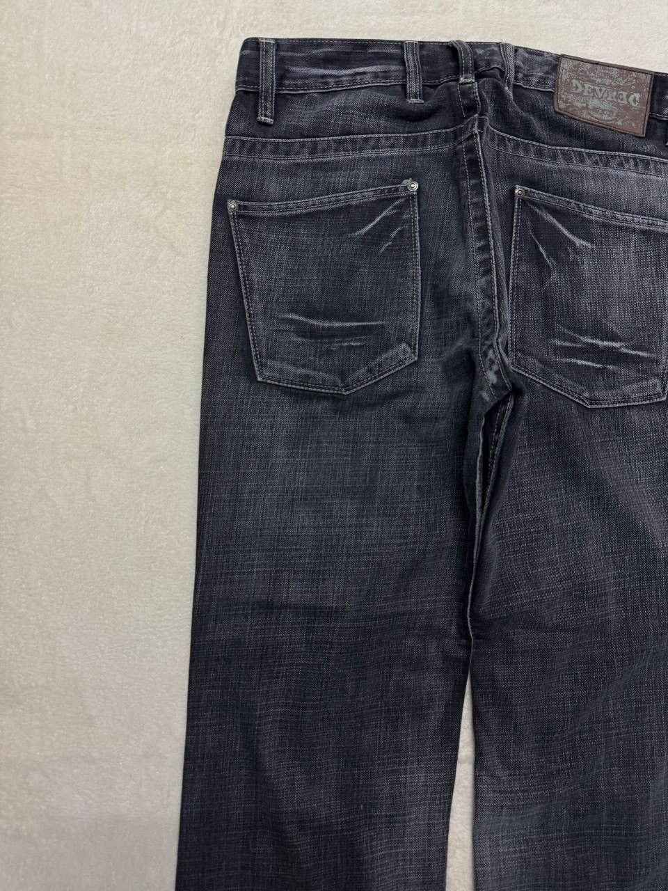 Japanese Brand FLARE 90s Style Devred Japanese Mudwash Distress Denim Jean Size US 33 - 13 Thumbnail
