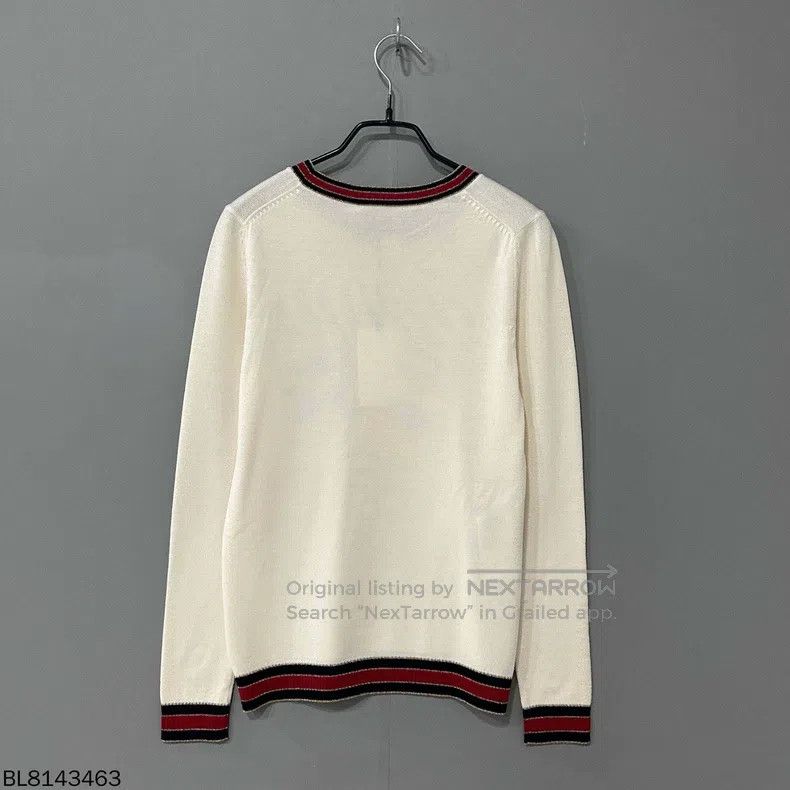 Gucci Gucci Beige striped knitwear sweater Size S / US 4 / IT 40 - 2 Thumbnail