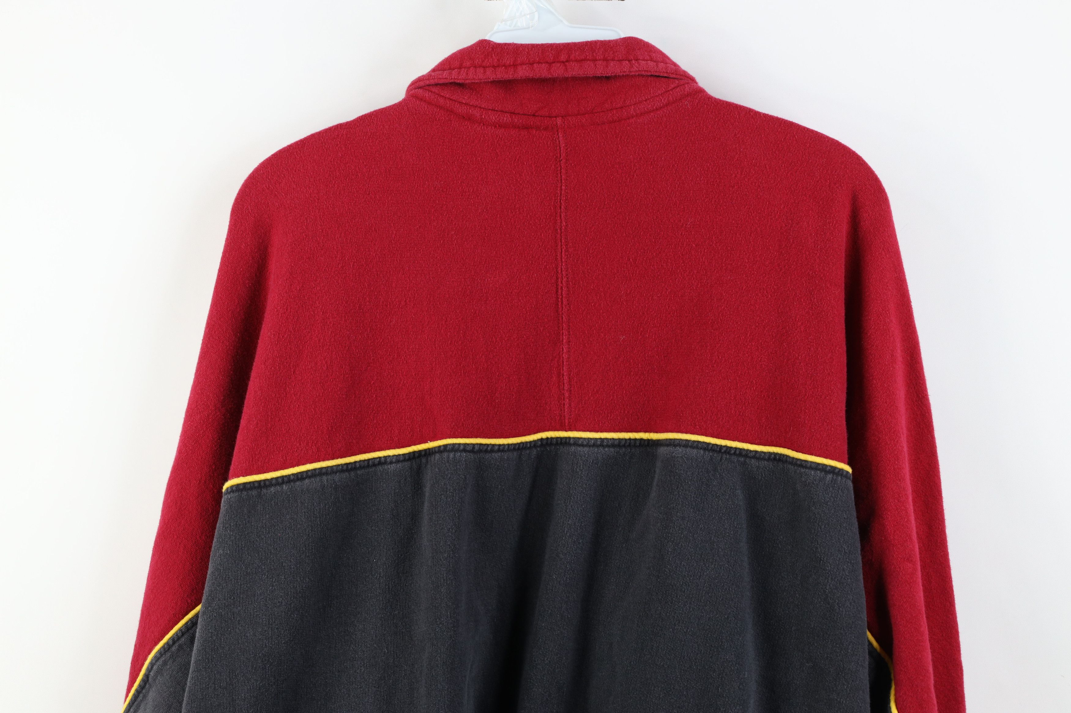 Vintage Vintage 90s Streetwear Block Half Zip Pullover Sweatshirt Size US XXL / EU 58 / 5 - 14 Thumbnail