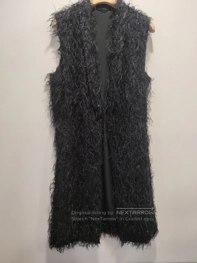 Brunello Cucinelli Brunello Cucinelli Long vest coat with gold thread and flu Size XS / US 0-2 / IT 36-38 - 1 Thumbnail