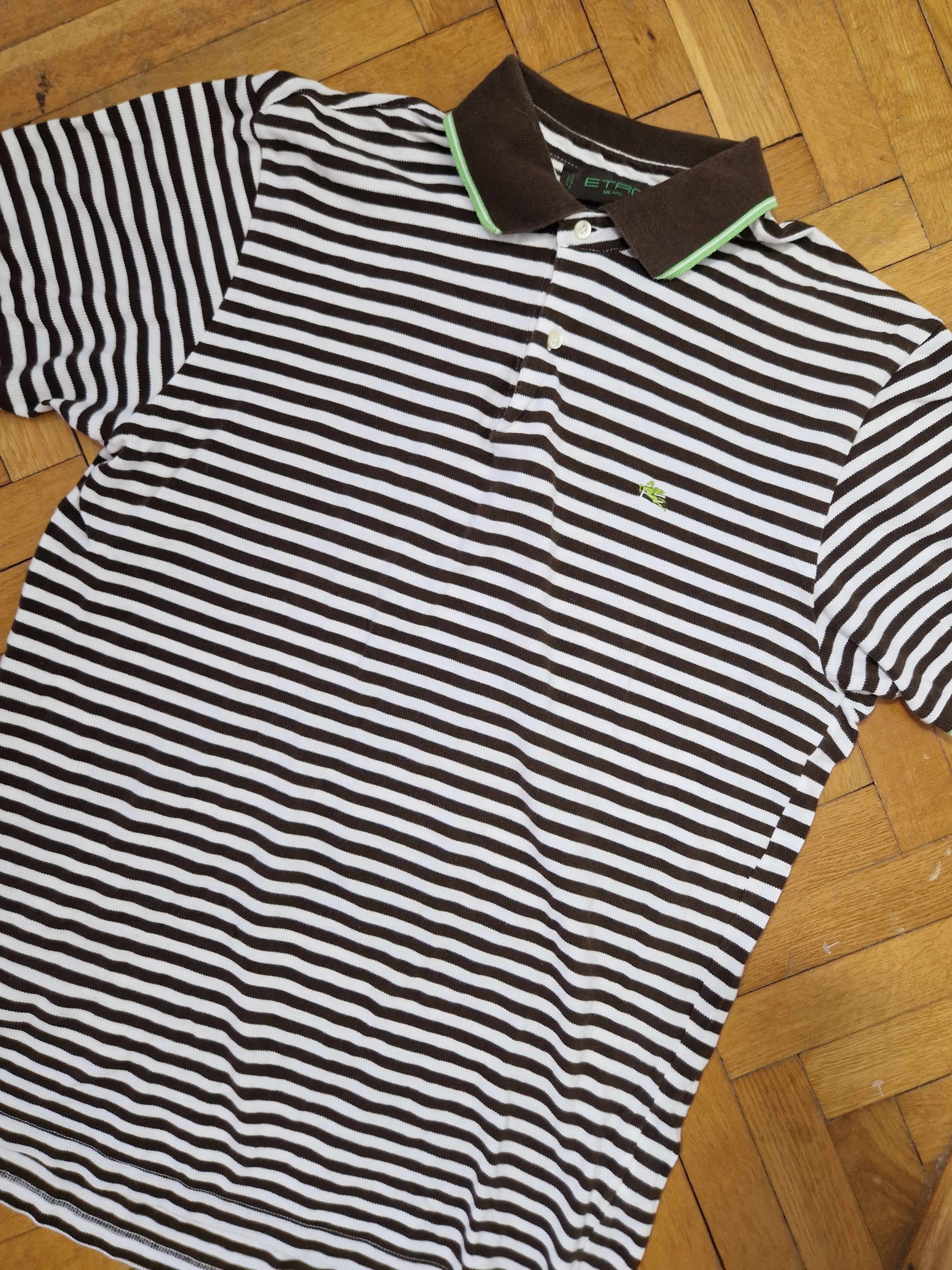 Etro Etro stripped polo Size US XL / EU 56 / 4 - 2 Thumbnail