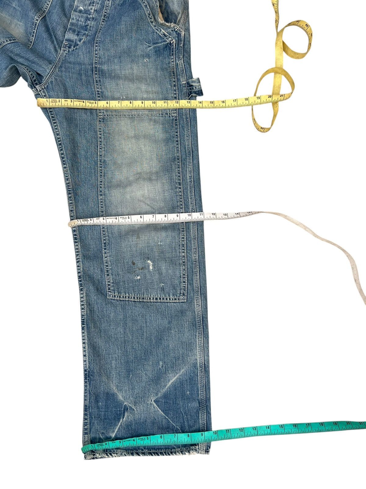 ANACHRONORM Dirty Mud Anachronom Japan Distress Denim Double Knee Jeans Size US 34 / EU 50 - 3 Thumbnail
