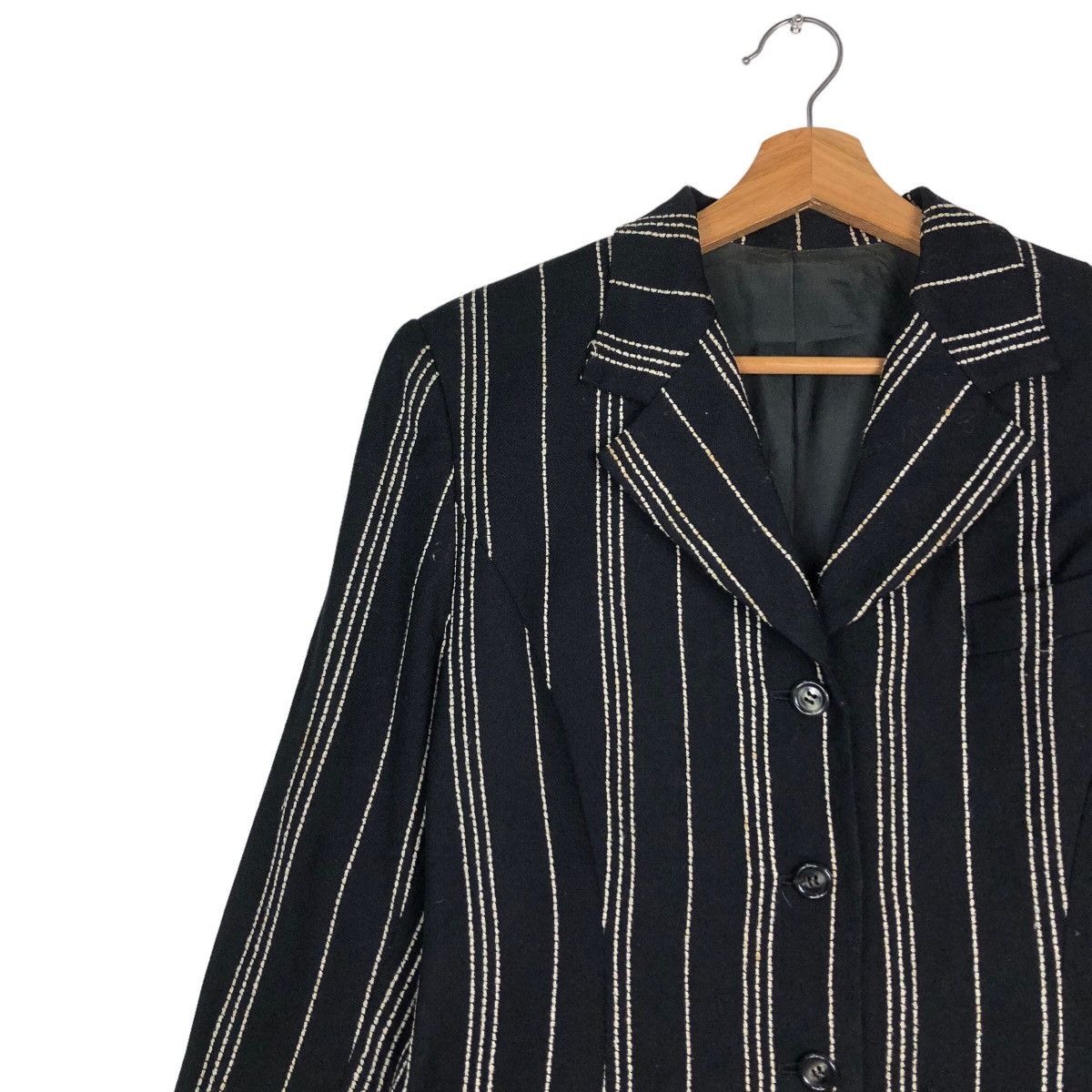Issey Miyake 🔥Vintage Striped Coats Jacket Zome Issey Miyake Japan Size US M / EU 48-50 / 2 - 7 Thumbnail