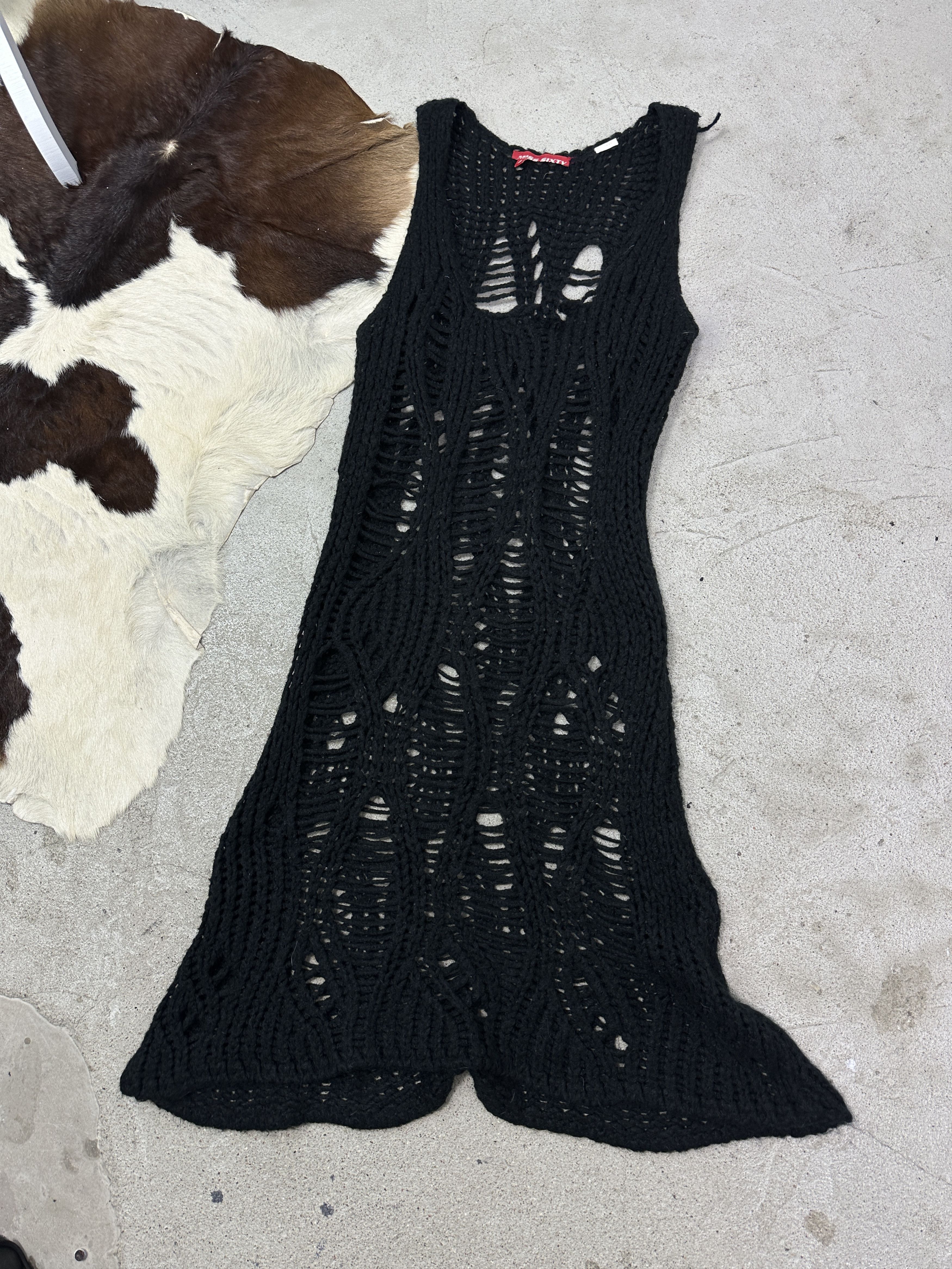 Miss Sixty Vintage Miss Sixty Crochet Distressed 00s Dress Size L / US 10 / IT 46 - 2 Thumbnail