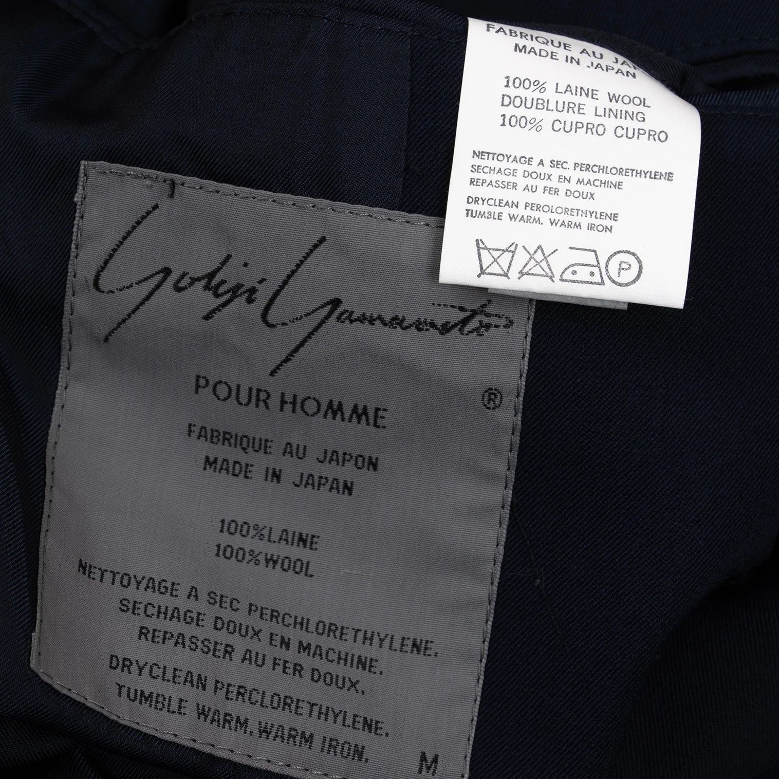 Yohji Yamamoto Yohji Yamamoto Wool Gabardine Jacket Navy M Size US M / EU 48-50 / 2 - 18 Thumbnail