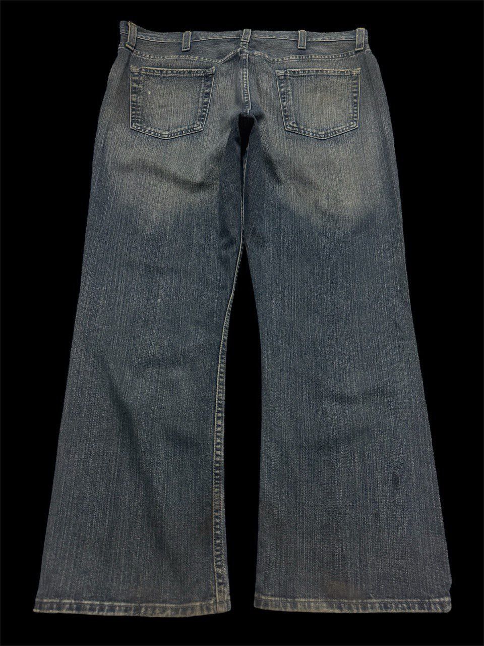 Japanese Brand Waist-36 FLARE 90s Style Route Rusty Mudwash Sick Jeans Size US 36 / EU 52 - 2 Thumbnail