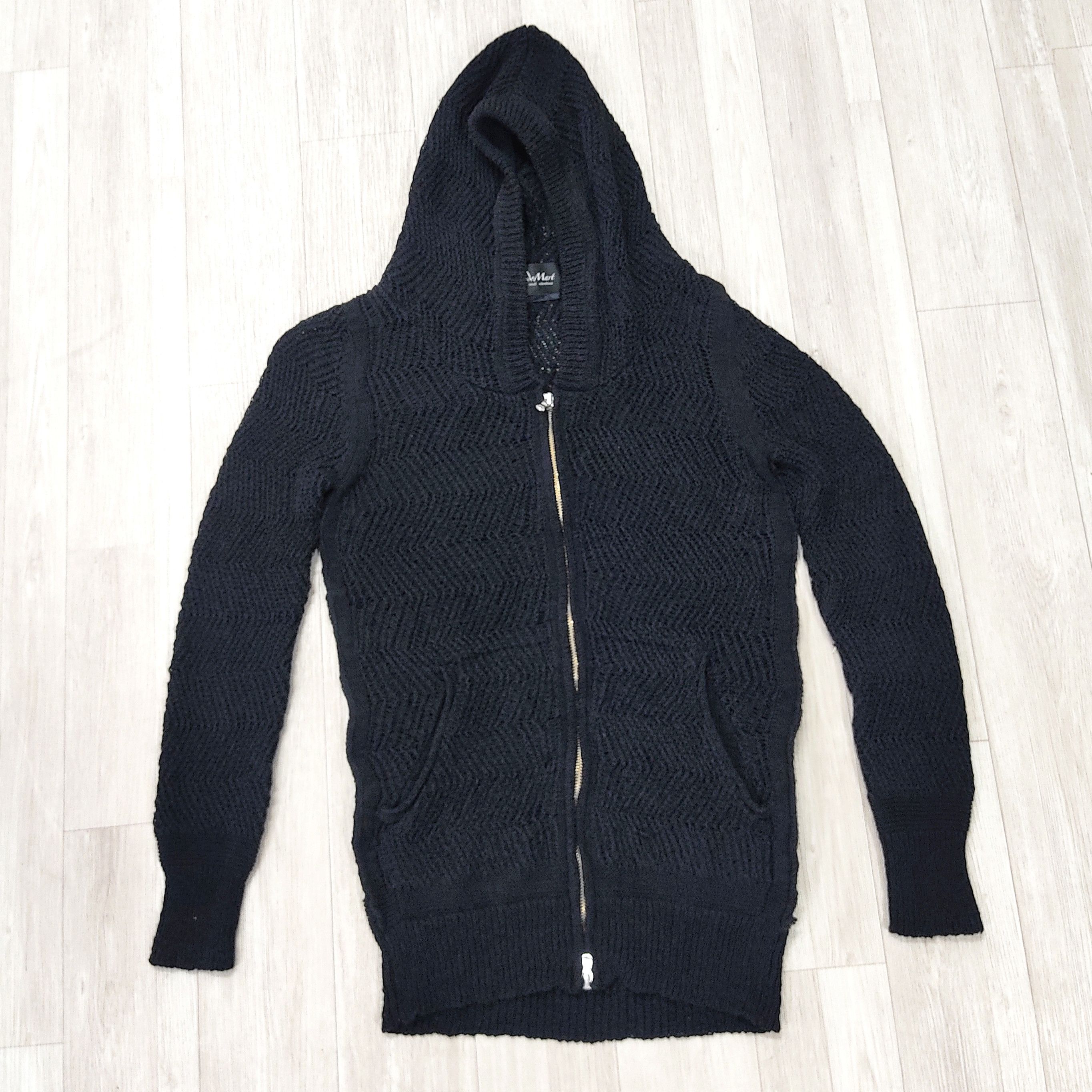 Tornado Mart Beautybeast TORNADO MART Mesh Knitted Hooded Cardigan Size US M / EU 48-50 / 2 - 4 Thumbnail
