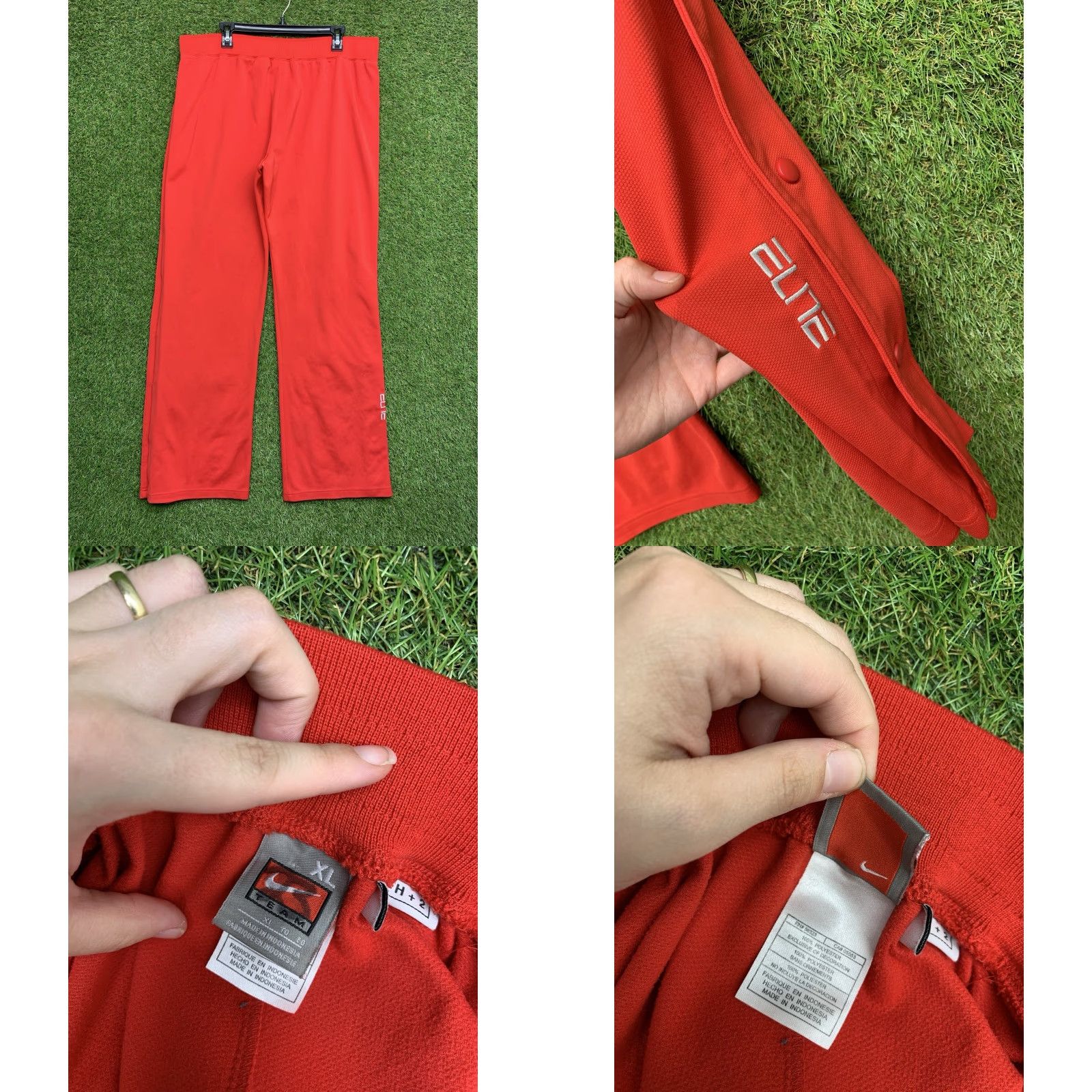 Nike VINTAGE Nike Tearaway Pants Mens XL OSU Snaps Basketball Run Training Ohio Buckeyes Red Size US 36 / EU 52 - 8 Thumbnail
