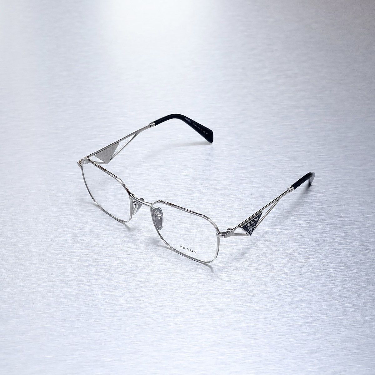 image of Prada A51V Glasses in Silver, Men's