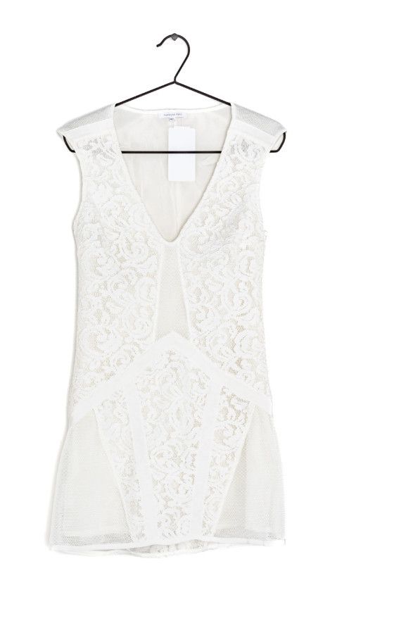 Patrizia Pepe Patrizia Pepe Lace Mini Dress White ( IT 42 / US 6 ) Size S / US 4 / IT 40 - 1 Thumbnail