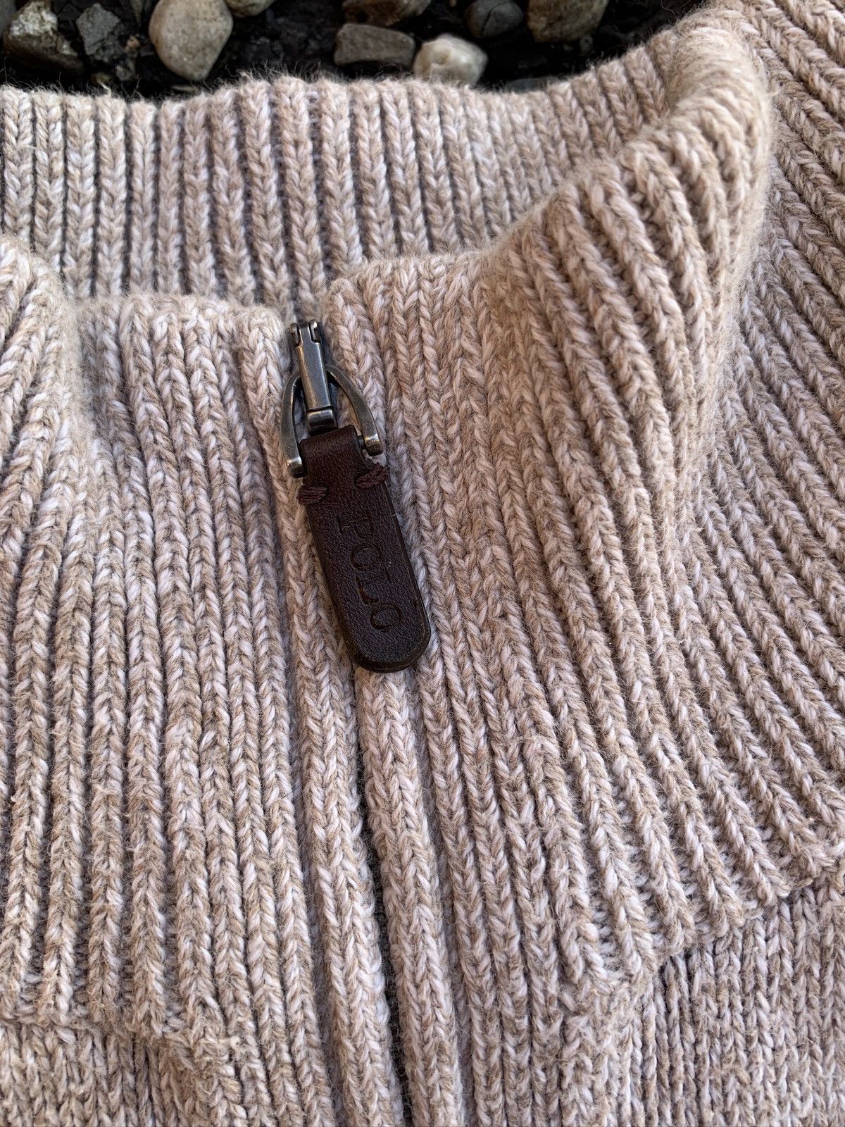 Polo Ralph Lauren Polo Ralph Lauren Heavy Knit 1/4 Zip Pullover Sweater Size US XL / EU 56 / 4 - 3 Thumbnail