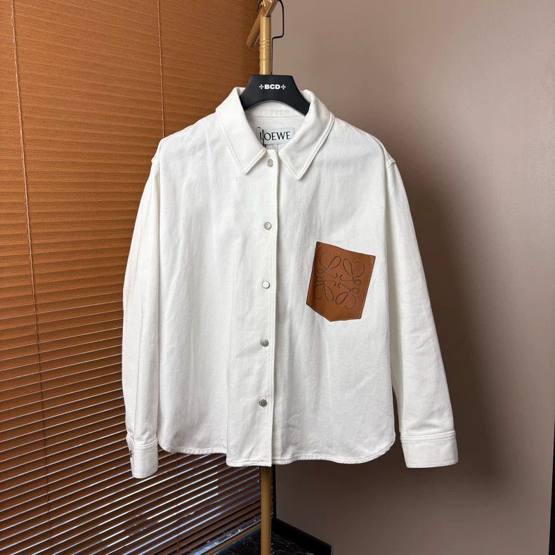 Loewe LOEWE Stitched embossed logo jeans shirt Size XS / US 0-2 / IT 36-38 - 1 Thumbnail