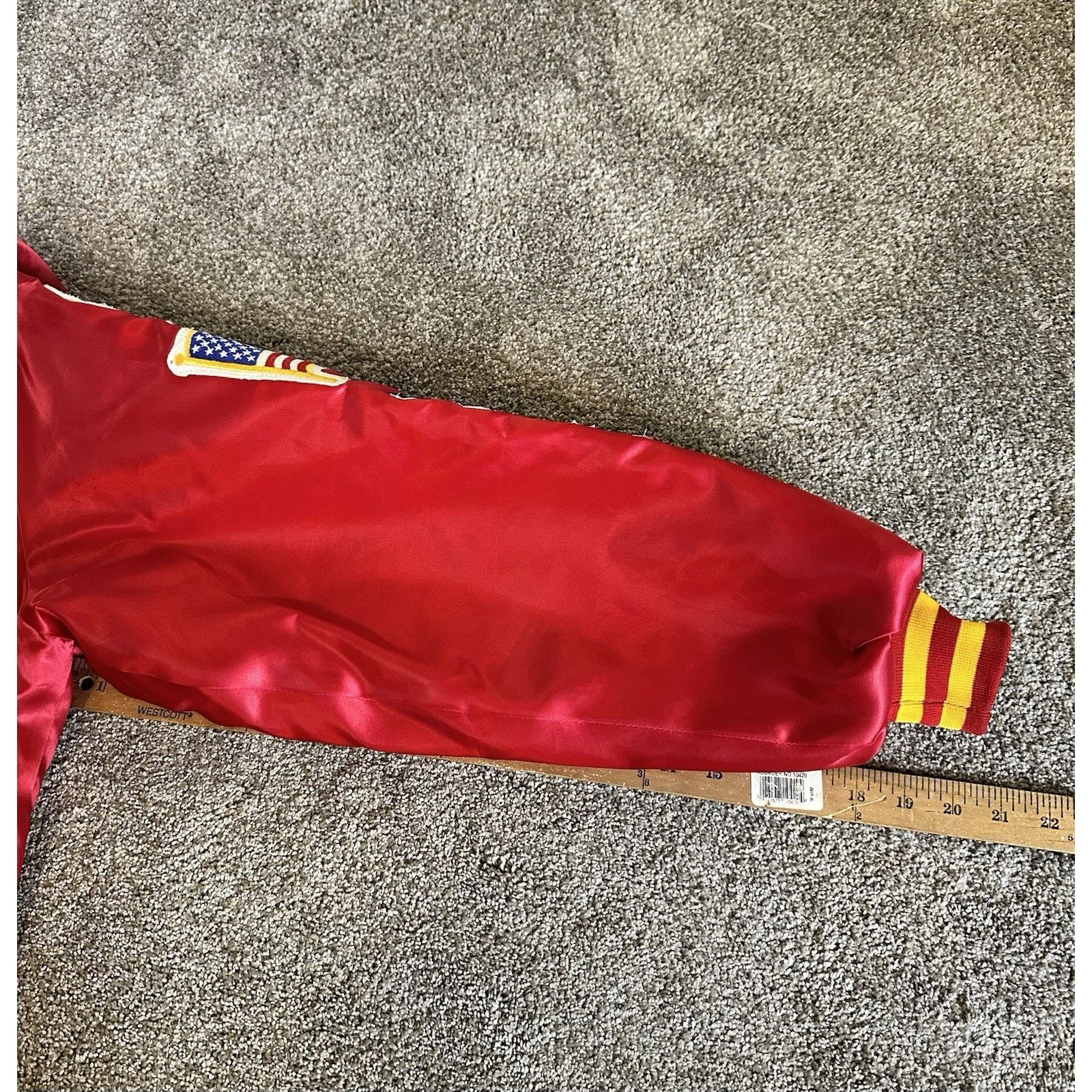 Swingster Vintage Swingster Jacket Mens XL Red Satin Bomber USA Size US XL / EU 56 / 4 - 9 Thumbnail