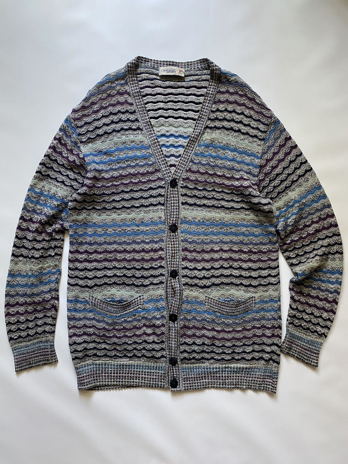 Missoni Vintage Missoni Luxury knit Cardigan Sweater Jumper Cotton Size US XL / EU 56 / 4 - 1 Thumbnail