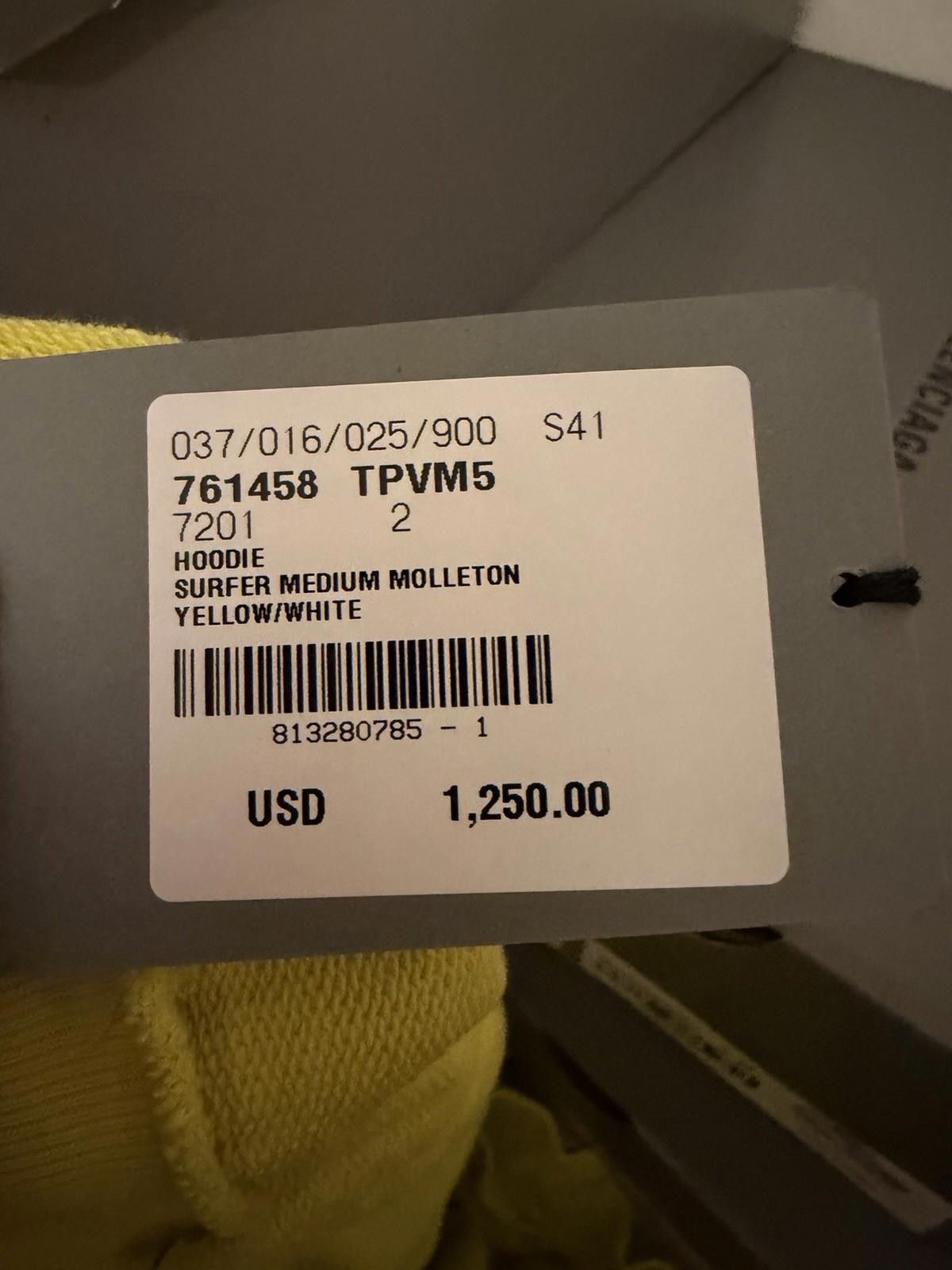 Balenciaga Balenciaga Surfer Hoodie Yellow Size 2 Fits L New $1250 Size US L / EU 52-54 / 3 - 3 Thumbnail