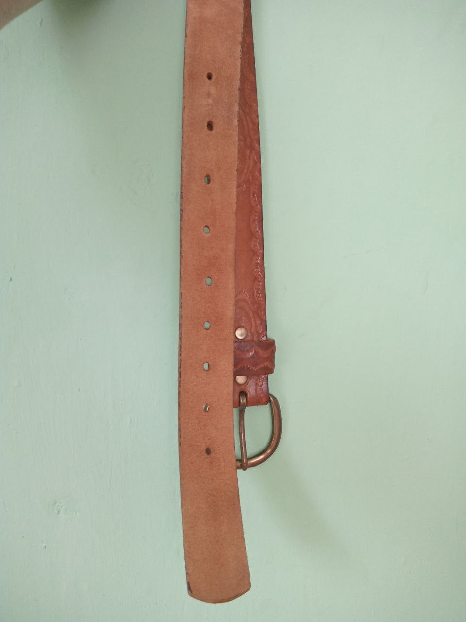 Other Chaucer harness leather belt. Made in USA. Size ONE SIZE - 5 Thumbnail