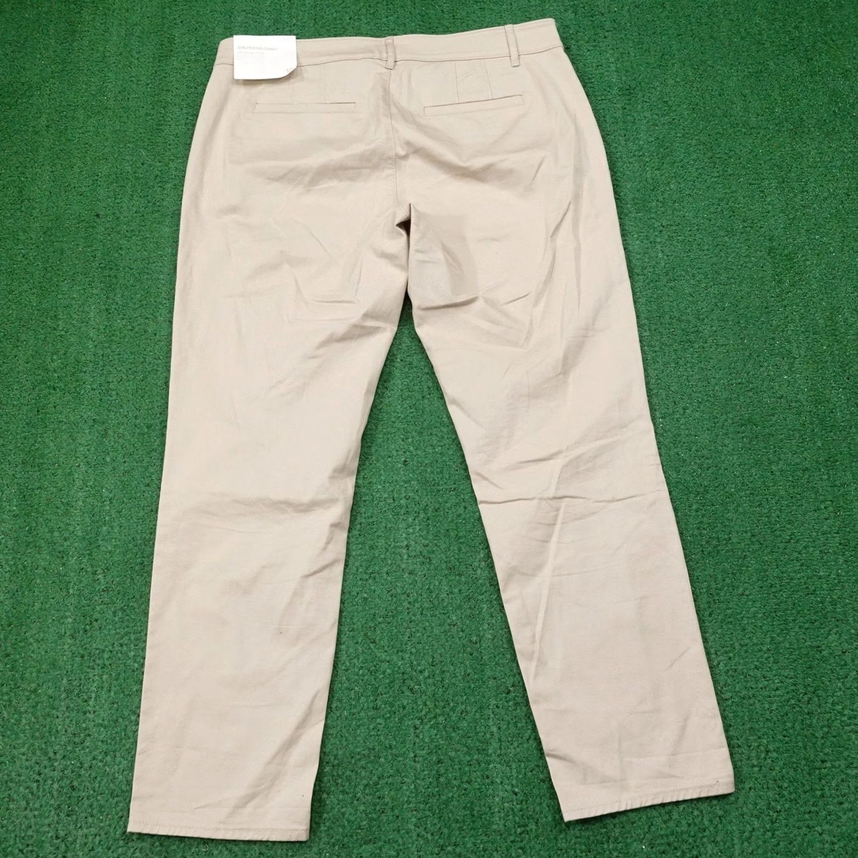 Loft LOFT Pants Womens 12 Beige Girlfriend Chino Slim Stretch Twill Pockets Size 34" / US 12 / IT 48 - 4 Thumbnail
