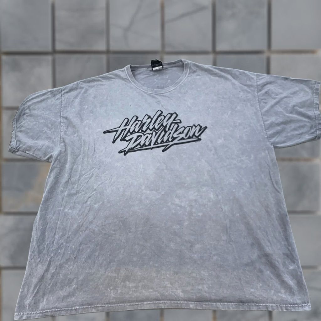 Harley Davidson Harley-Davidson Shirt Mens 3XL Gray Skull Biker Motorcycle Tee Size US XXL / EU 58 / 5 - 1 Thumbnail