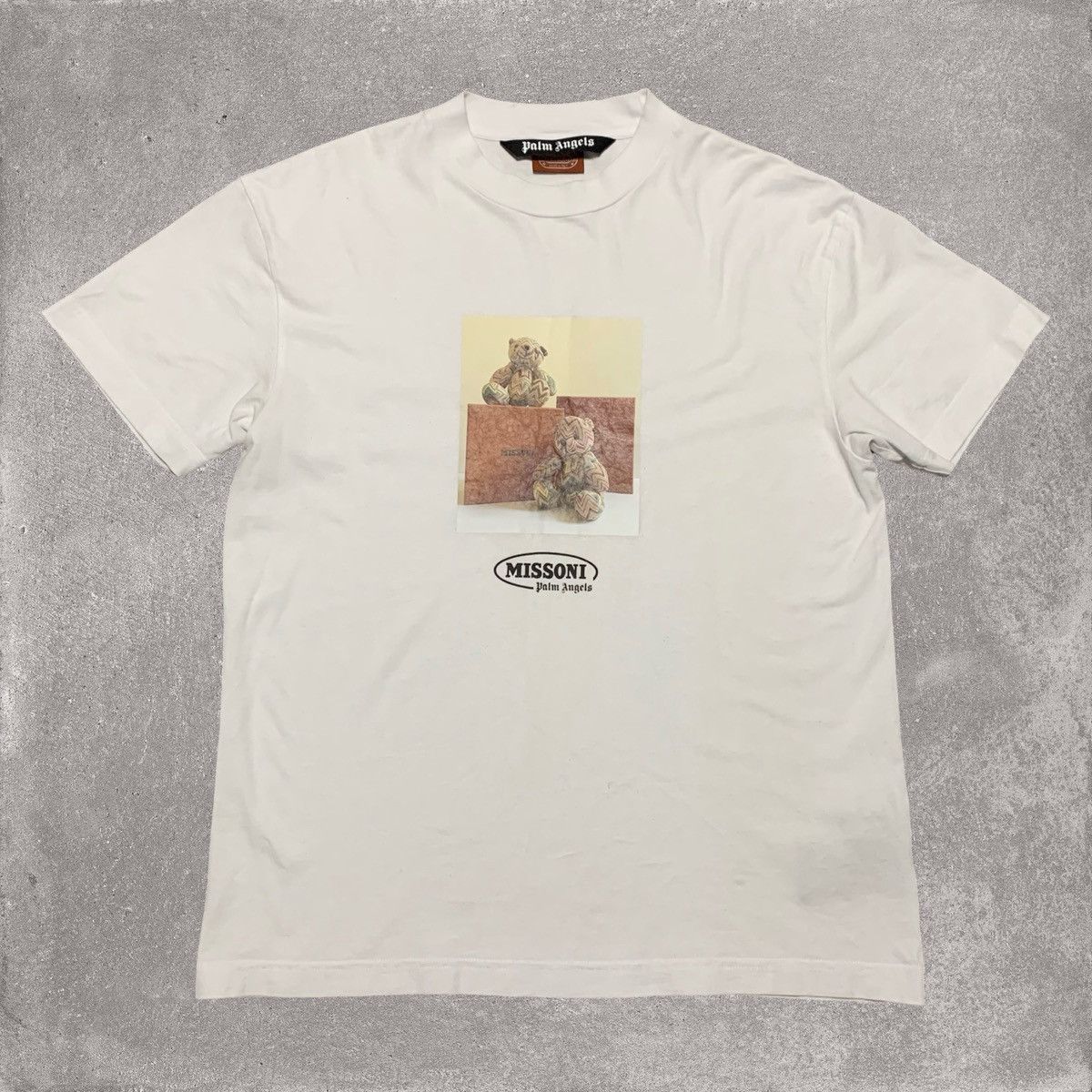 Palm Angels Palm Angels Medium Missoni Bear White Tee Size US M / EU 48-50 / 2 - 1 Thumbnail